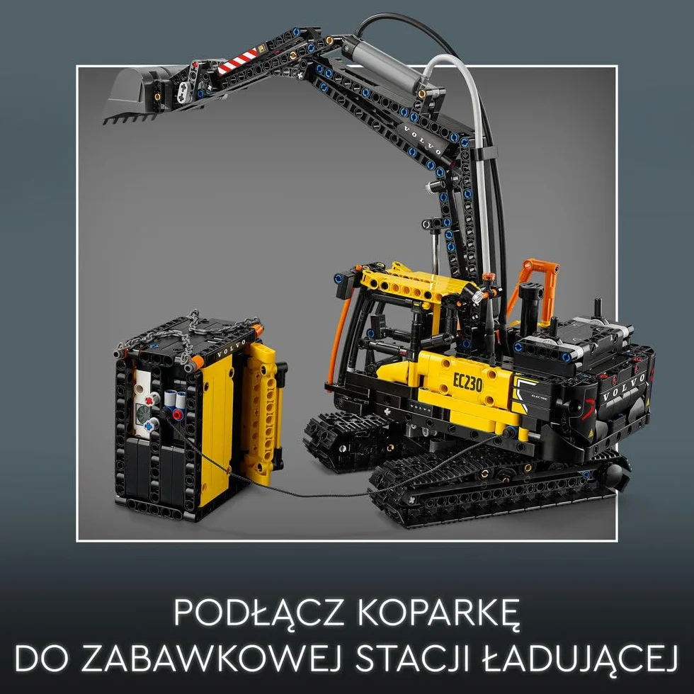 LEGO Technic Ciężarówka Volvo FMX i koparka EC230 Electric, Zabawka dla Dziecka do Zbudowania, Maszyny Budowalne dla Fana Inżynierii, Pomysł na Prezent dla 10-latka, dla Chłopca i Dziewczynki, 42175
