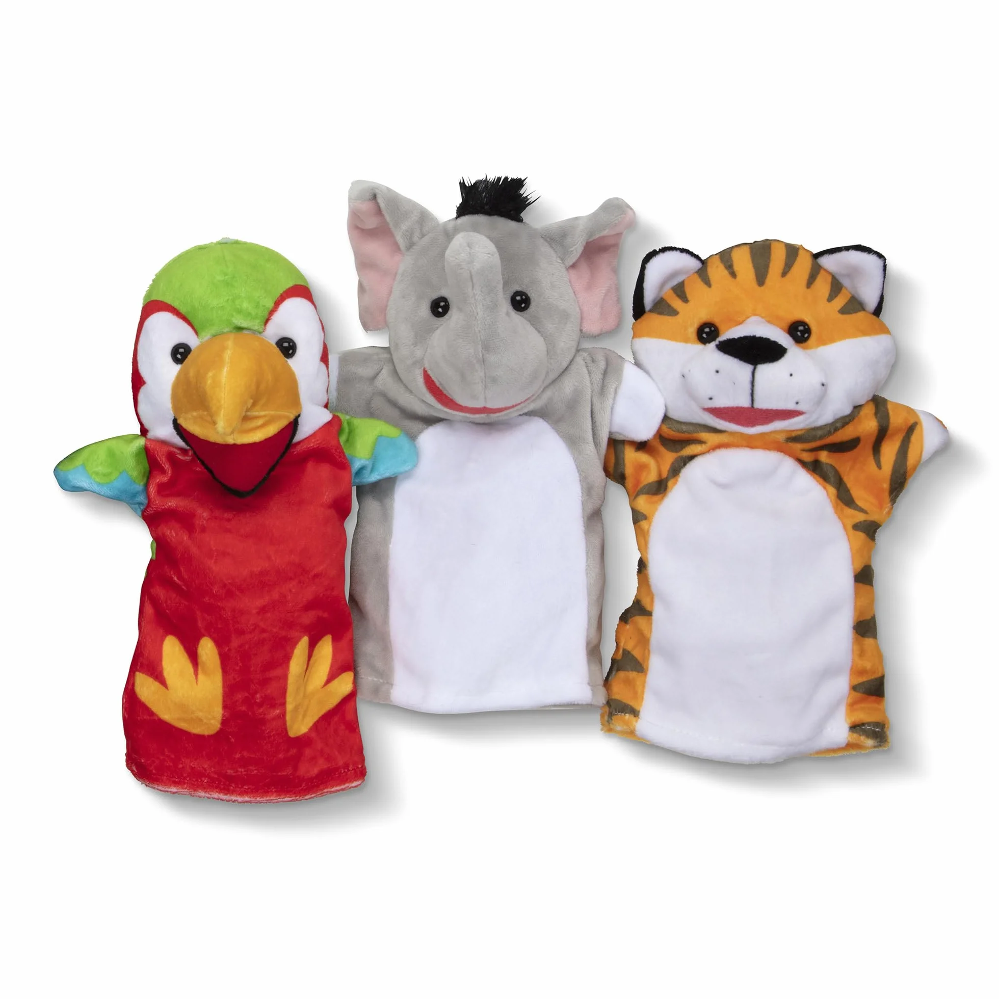 Melissa & Doug – zestaw pacynek: zwierzaki z safari, zestaw pacynek, 6 pacynek