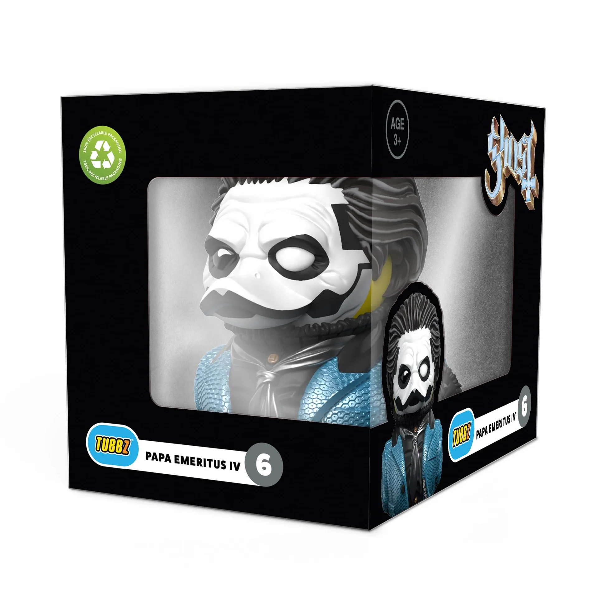 TUBBZ Edycja pudełkowa: Duch - Papa Emeritus IV Cosplay gumowa kaczka winylowa figurka