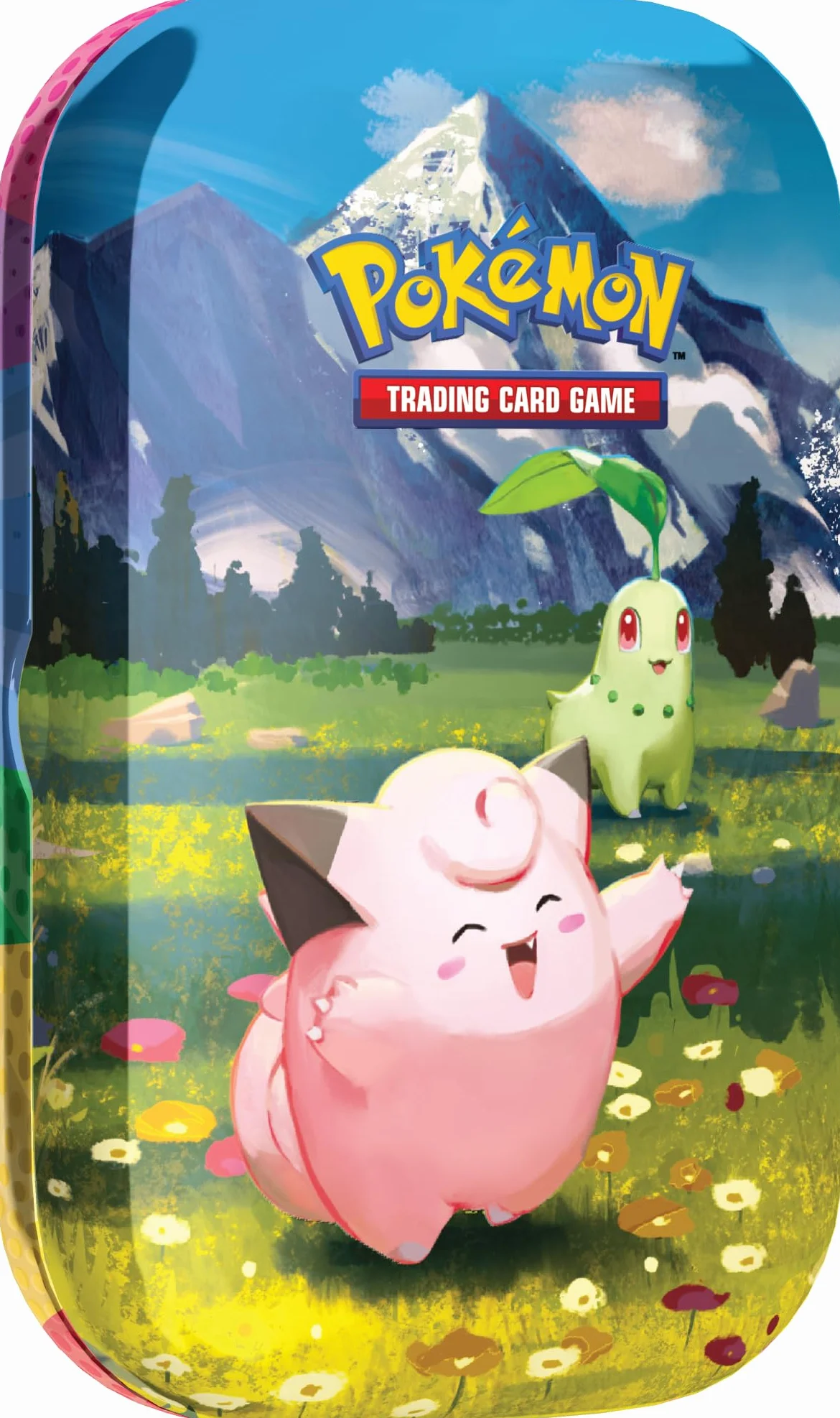 Pokémon: Megaewolucja minipuszka kolekcjonerska - Heroiczne powstanie (Clefairy i Chikorita) z GCC Pokémon (1 arkusz naklejek, 1 karta ilustracyjna minipudełka i 2 worki rozszerzeń)