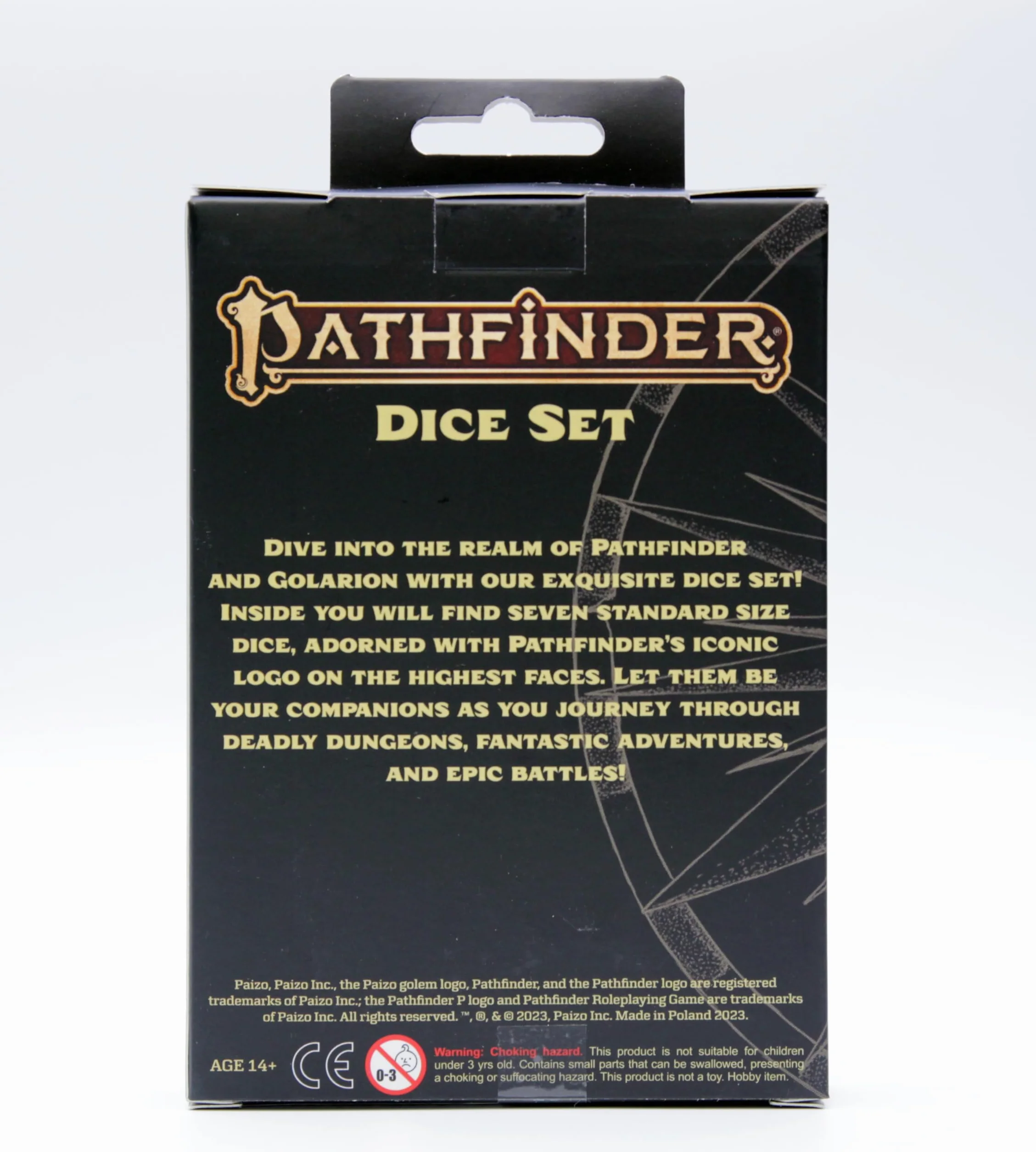 Q-Workshop Pathfinder zestaw kości azlanta akcesoria