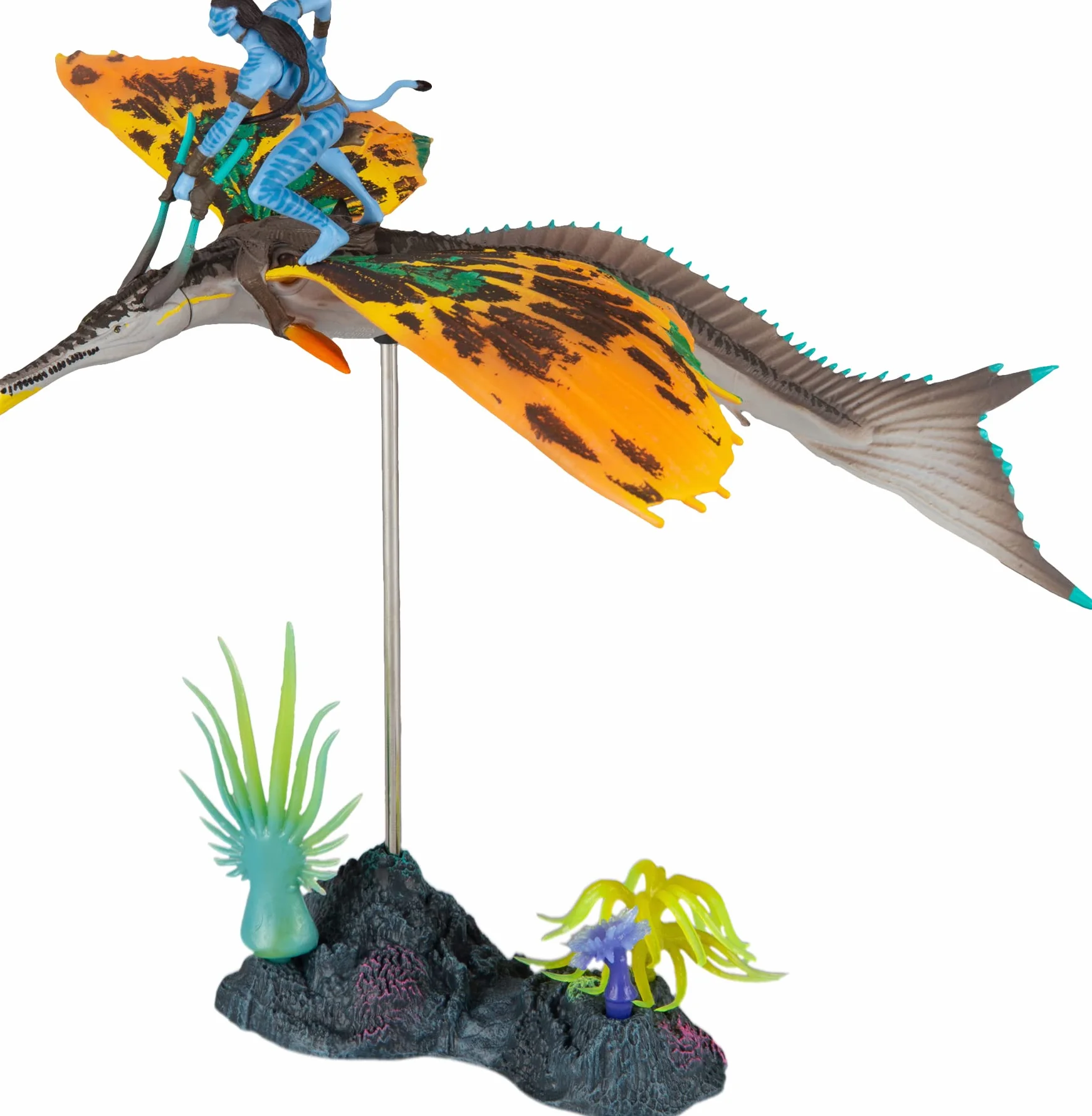 McFarlane Zabawki, awatar Disneya, World of Pandora Skimwing i Jake Sully Avatar, zestaw figurek kolekcjonerskich zabawek Disneya - wiek 8+