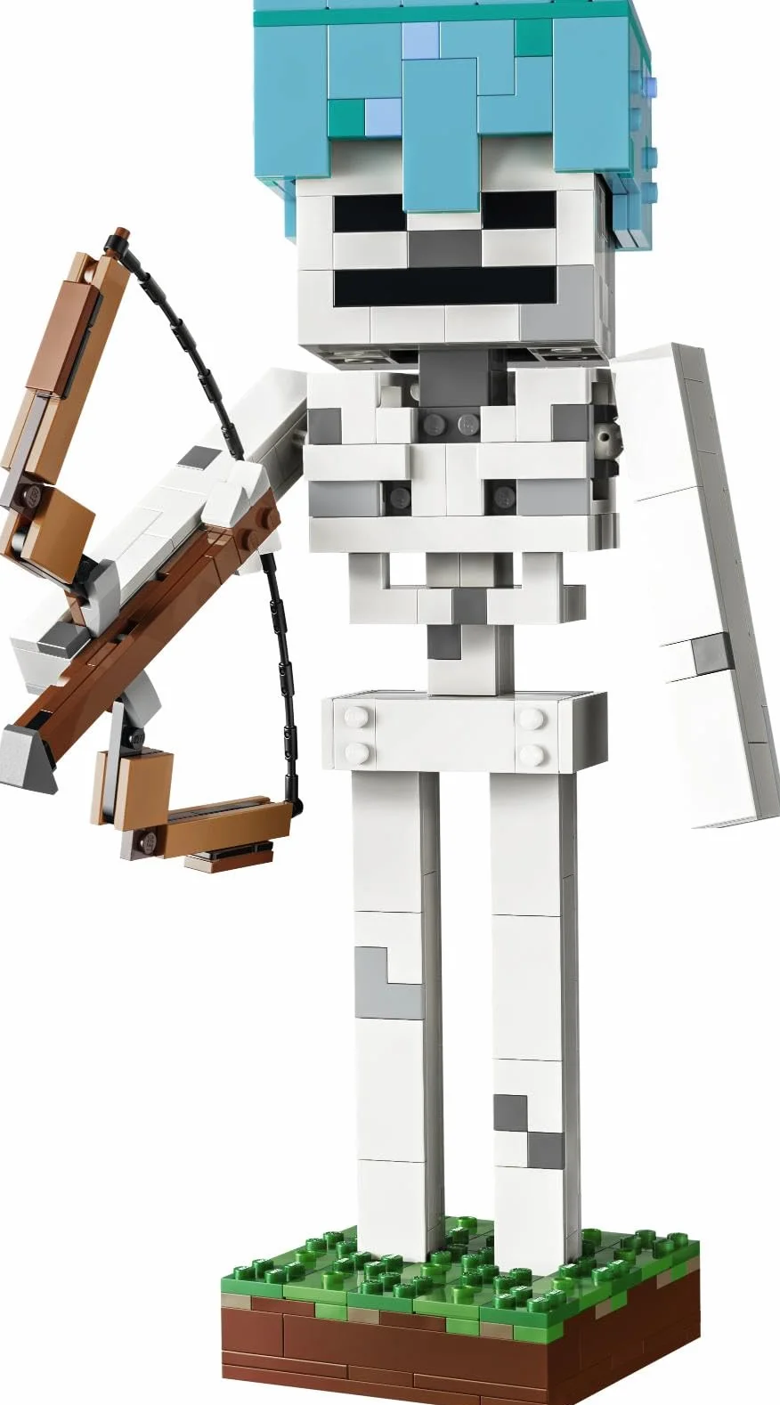 LEGO Minecraft Szkielet, zabawka konstrukcyjna dla 10-latka, figurka z gry, gamingowa dekoracja do pokoju dziecka, klocki dla chłopca i dziewczynki, pomysł na prezent dla gracza 21594