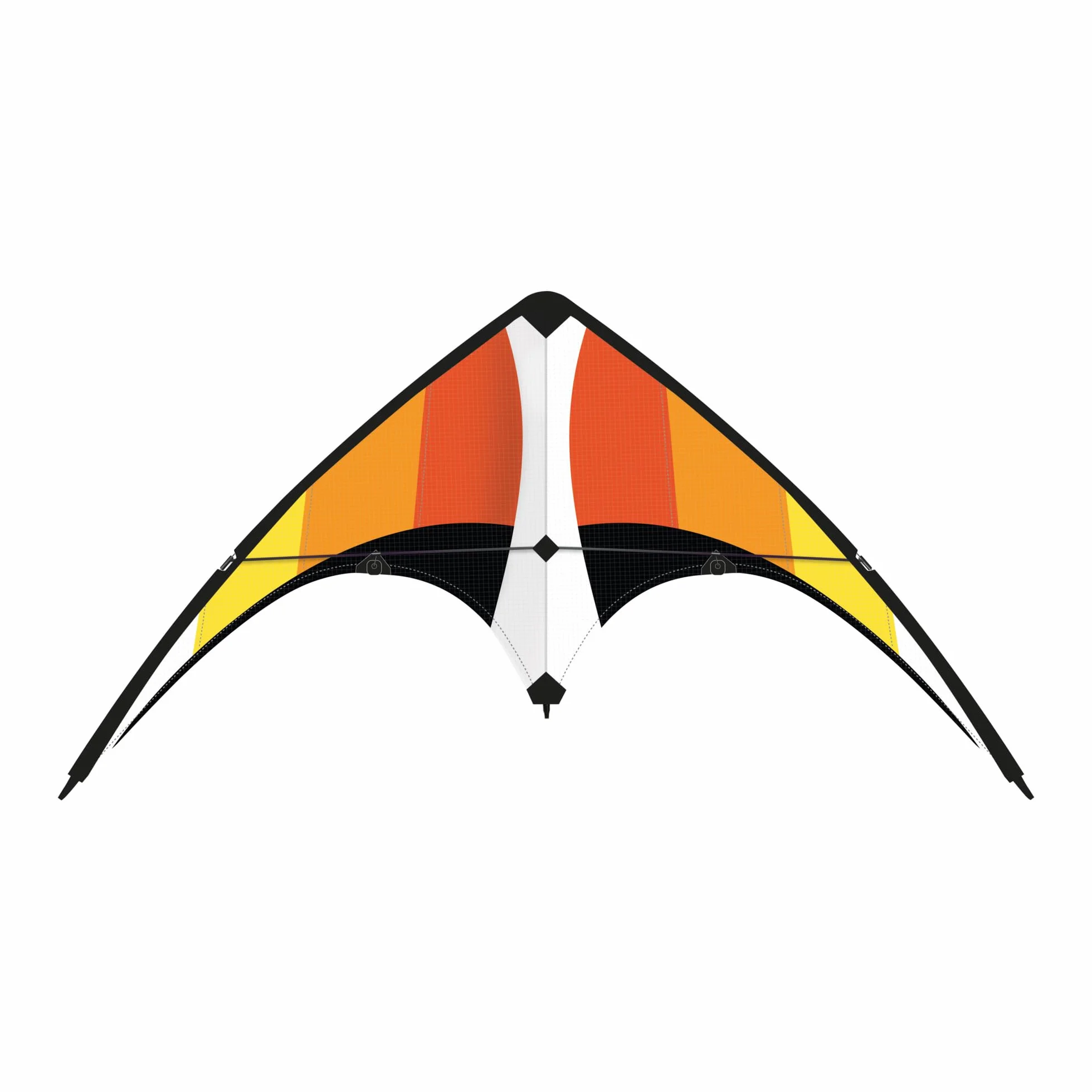 Günther Flugspiele 1086 - Latawiec sportowy Fire Loop, ok. 100 x 56 cm, latawiec wykonany z wytrzymałego poliestru ripstop, od 8 lat, w zestawie wysokiej jakości sznurki na 2 szpulach linowych