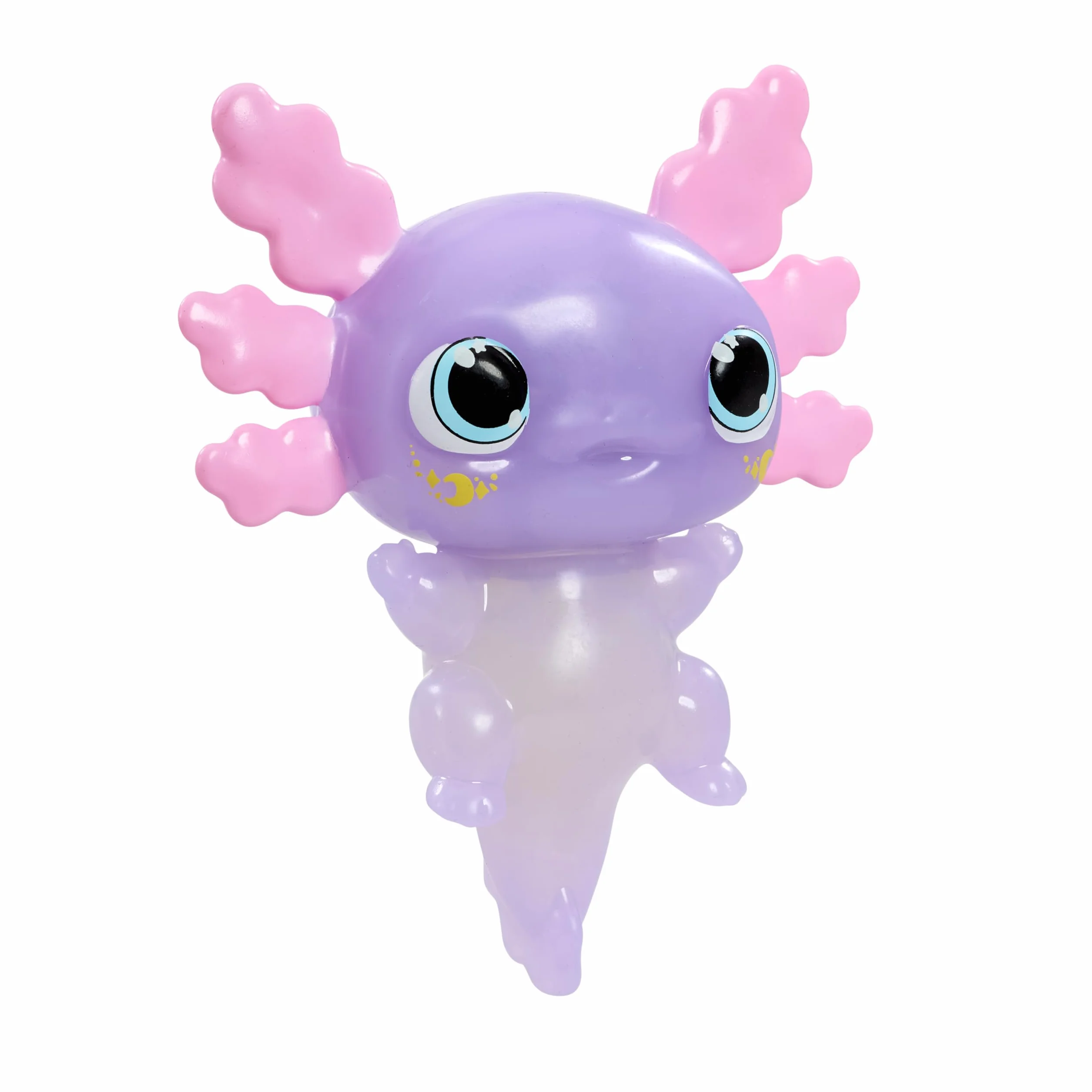 ANIMAGIC - Let's Glo Axolotl Pastel - Świecące elektroniczne zwierzę domowe - Dla dzieci od 4 lat - Wysuwany korpus z fosforyzującymi się perłami wodnymi i UV LED - Unosi się i świeci w wodzie