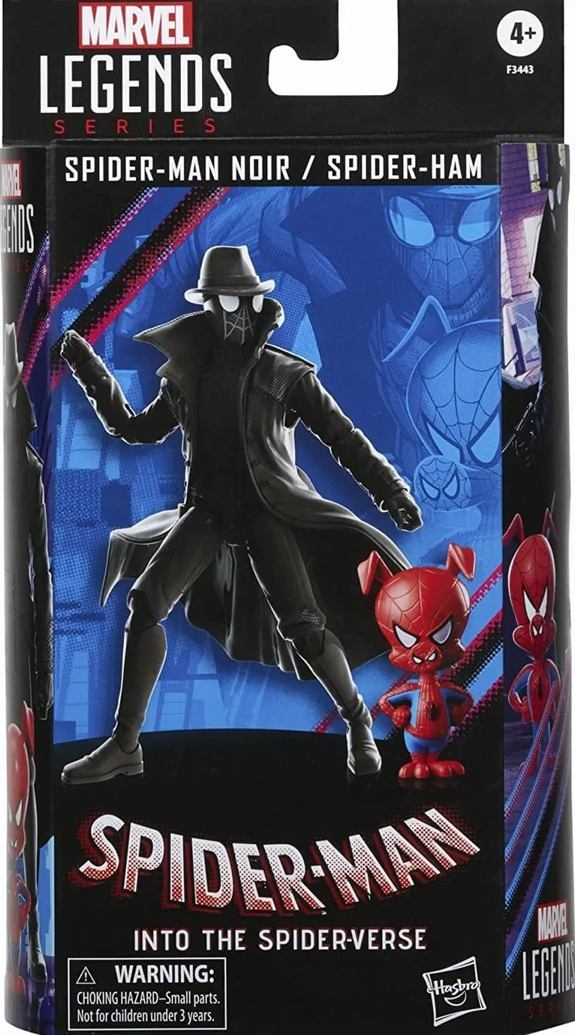 Hasbro - Marvel Spider-Man Into the Spider-Verse: Legends Series - Spider-Man Noir & Spider-Ham Action Figures (F3443)
