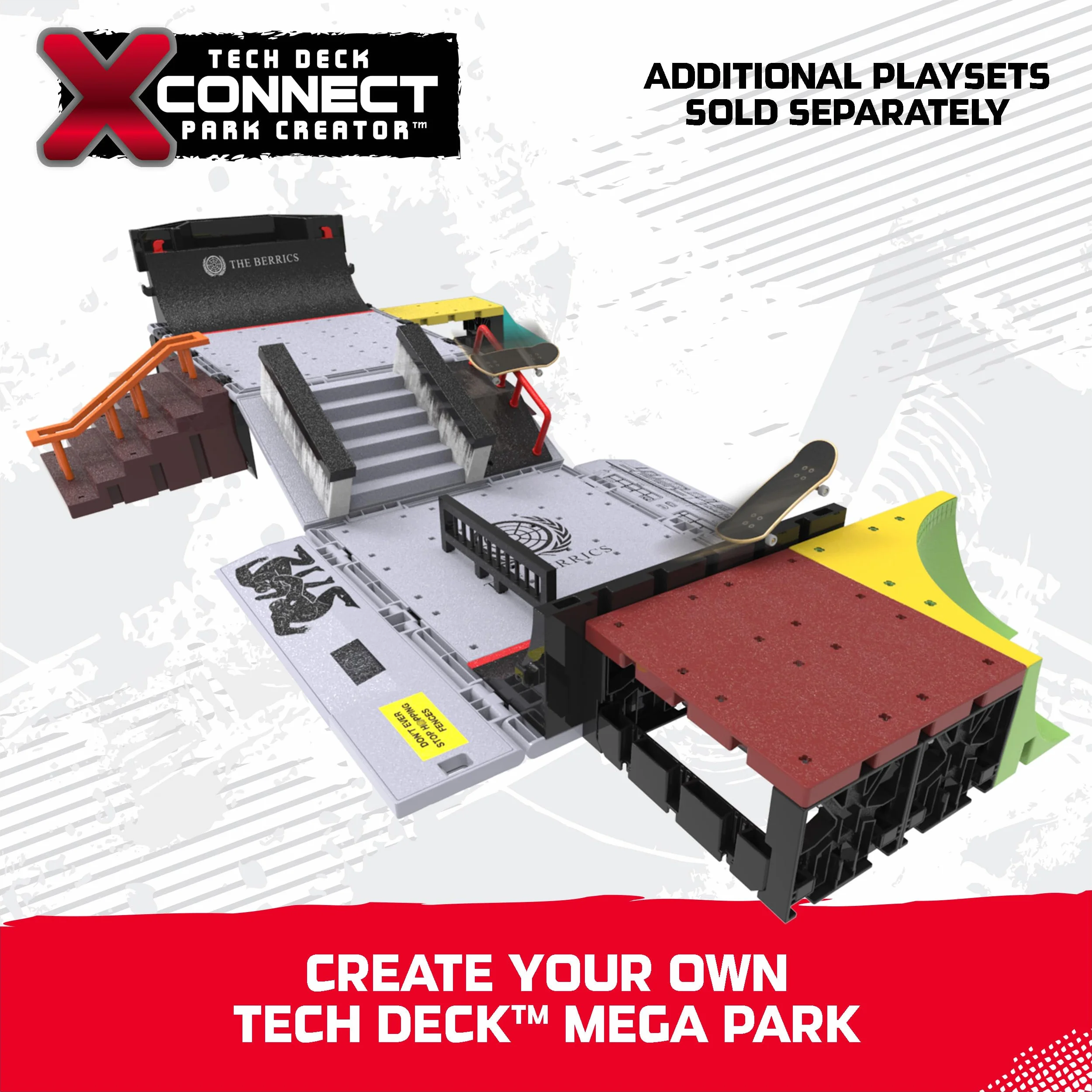 Tech Deck Toy Skateboard Playset XCnnectParkCreatr ToyMachine