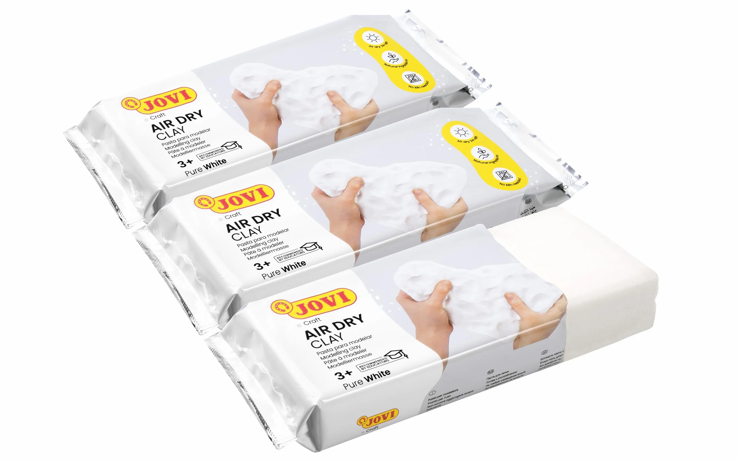 Jovi Air Dry Glina, Biały, Od 3 lat