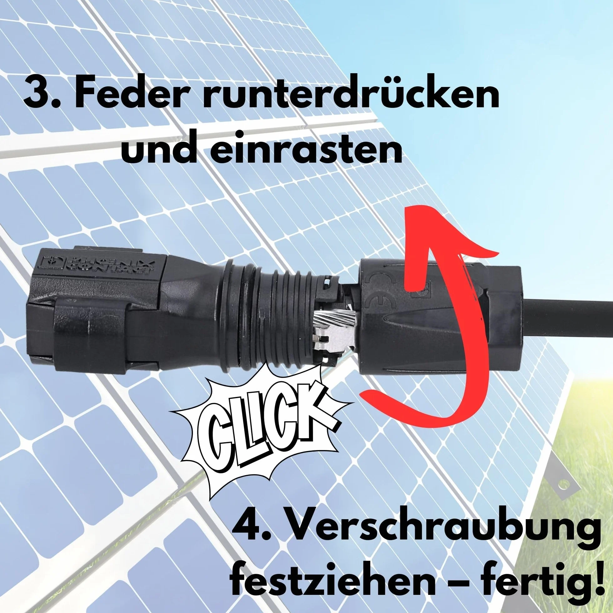 Phoenix Contact Sunclix wtyczka solarna, 1 para, zestaw solarny Phoenix, czarny, złącze wtykowe Sunclix, do instalacji solarnych