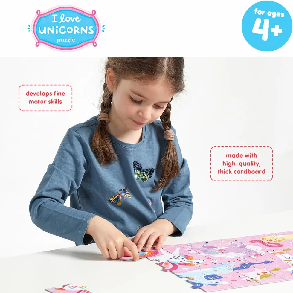 I Love Unicorns Puzzle 4+ Floor Puzzle