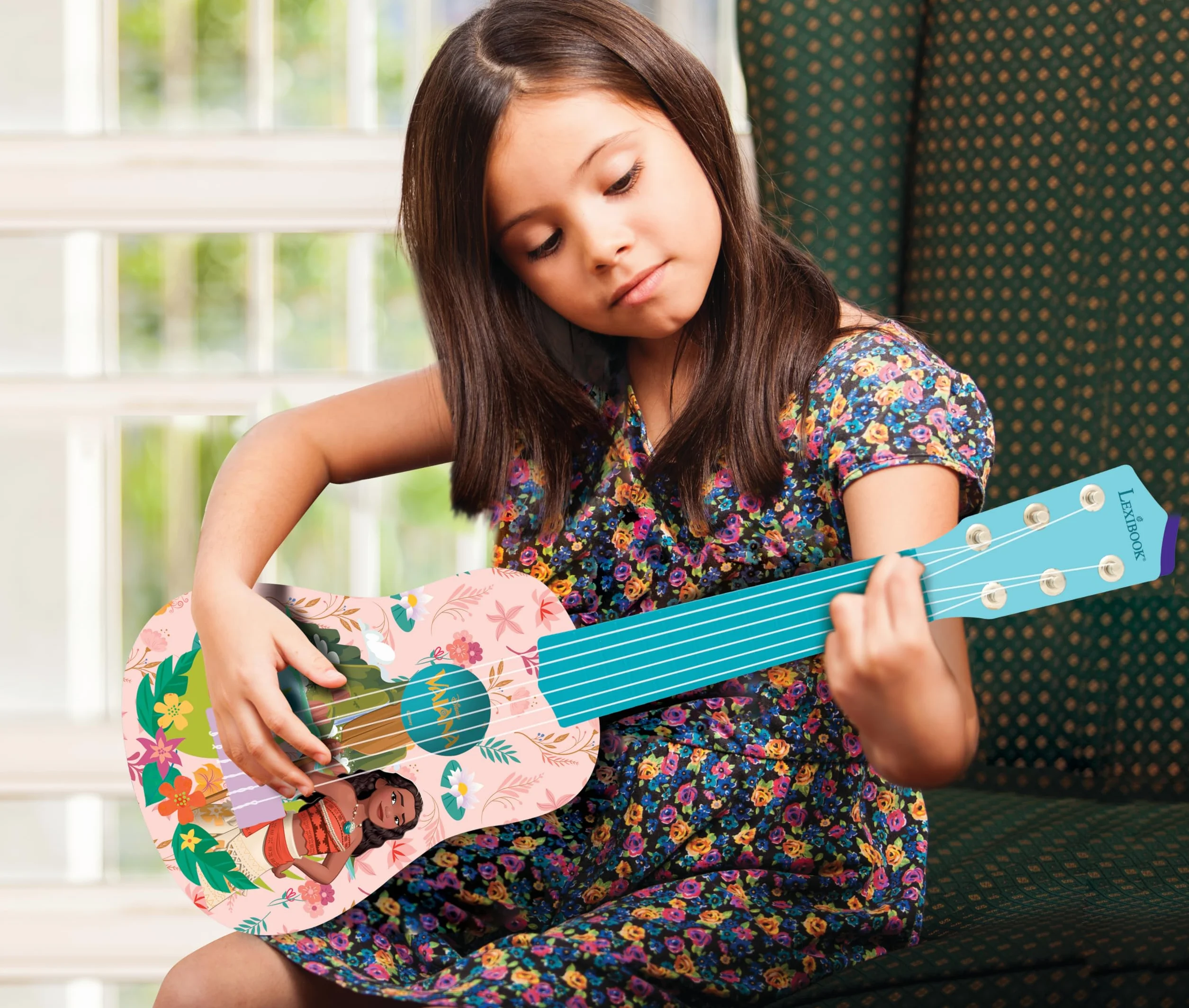 Lexibook K200VN Disney Moana, Vaiana, Oceania Mała Gitara
