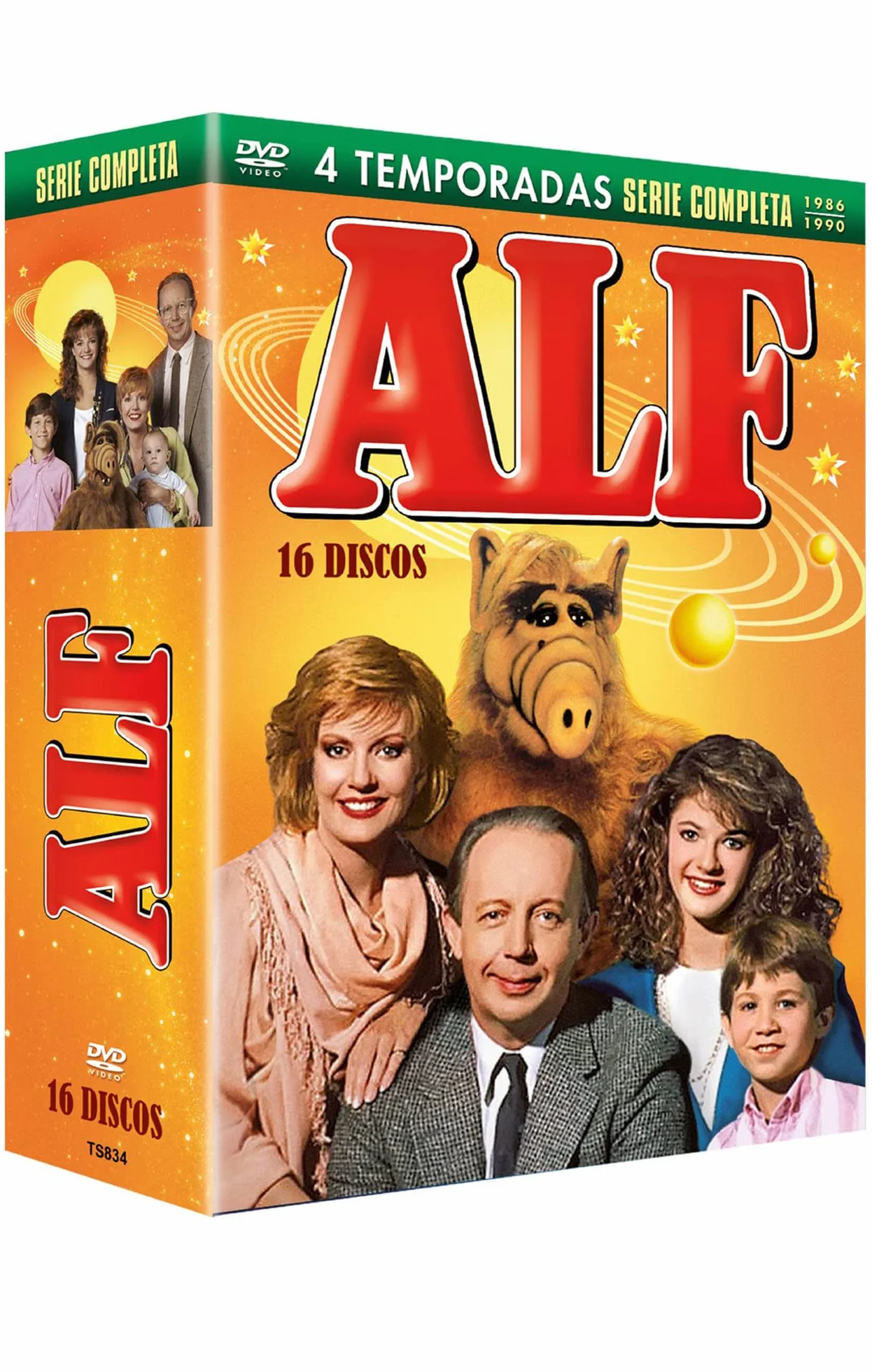 ALF Kompletna seria Temporadas 1-4 (16 DVDs) Edición Sencilla