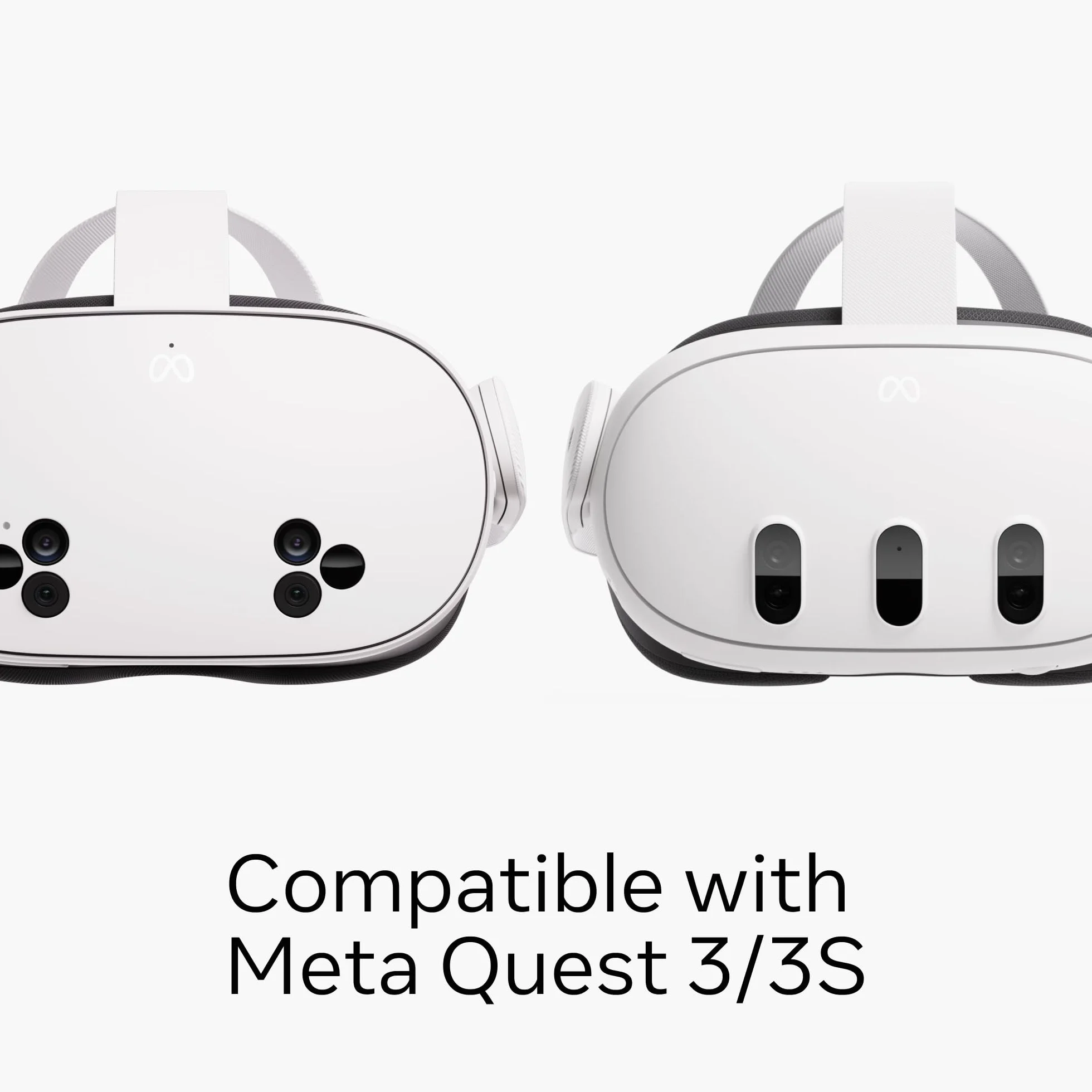 Meta Quest kompaktowa torba do przenoszenia, współpracuje z Meta Quest 3/3S, odświeżona, kompaktowa konstrukcja - pasuje do kontrolera Quest 3/3S, kontrolera Touch Plus, aktywnych pasków, kabla do ładowania i adaptera