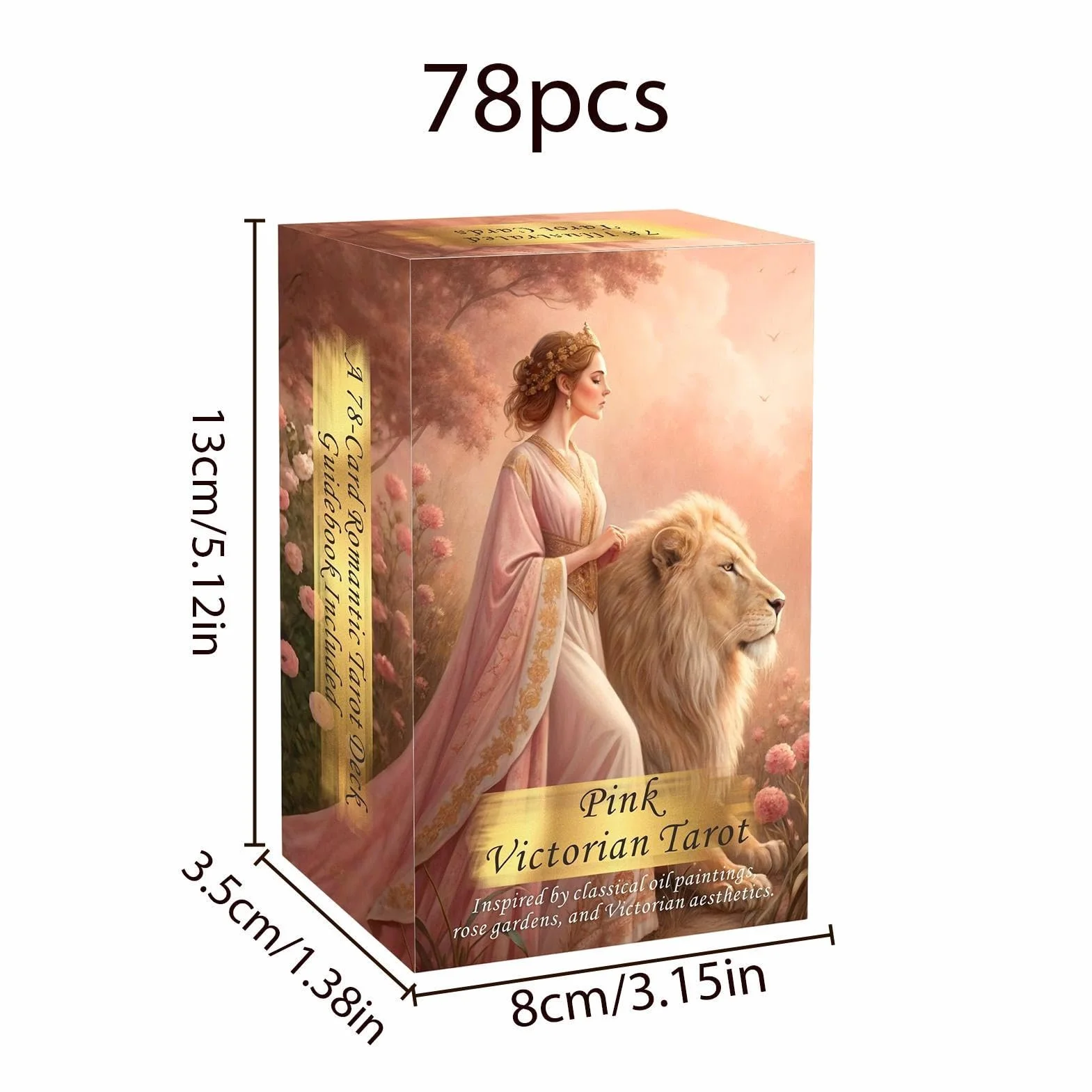 Oracle Card Deck, zestaw do czytania tarota, karty z przewodnikiem Fortune, 78 sztuk, klasyczne, różowe, przenośne karty Oracle do medytacji, na imprezę, do domu, na podróż, urodziny, randkę, duchowe
