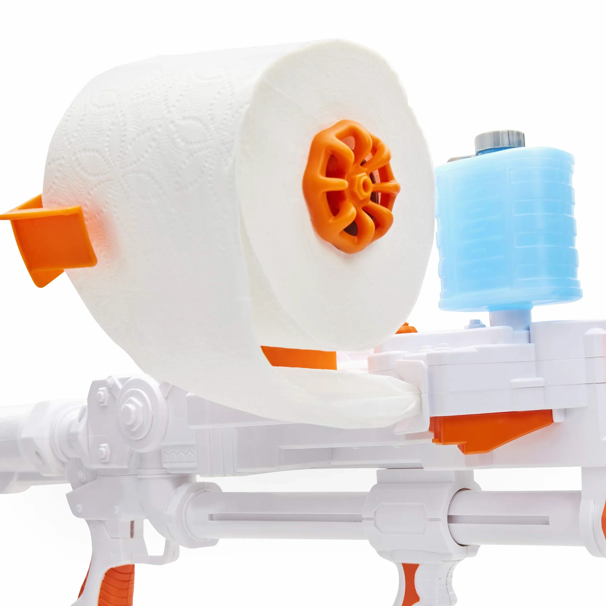 Papier toaletowy Blaster, sztorm, Toy Blaster strzela szybko ogień TP Spitballs do 15 m - wykorzystuje prawdziwy papier toaletowy! Super zabawny prezent dla dzieci, nastolatków, studentów, tatusiów,