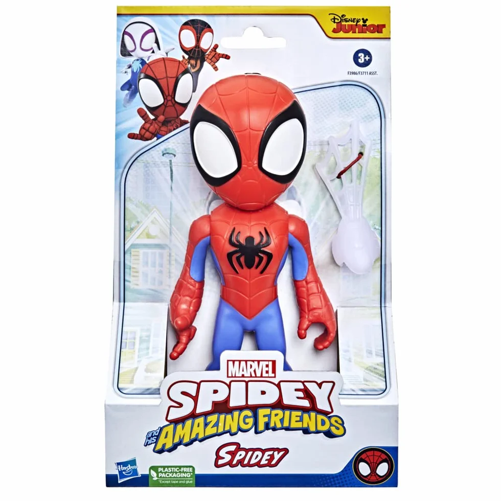 Superwielka figurka Spideya o wysokości 22,5 cm z serialu "Spidey i super-kumple" Marvela, zabawka dla przedszkolaków