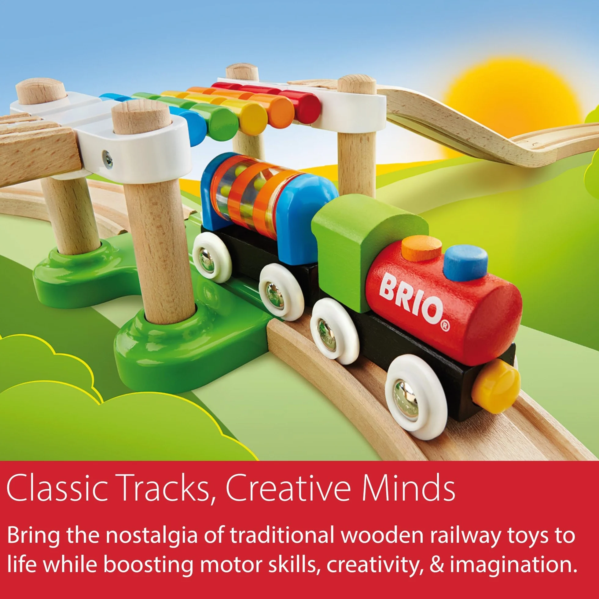 BRIO My First Railway zestaw pociągu dla początkujących zabawka dla dzieci w wieku od 18 miesięcy kompatybilny ze wszystkimi zestawami pociągów BRIO