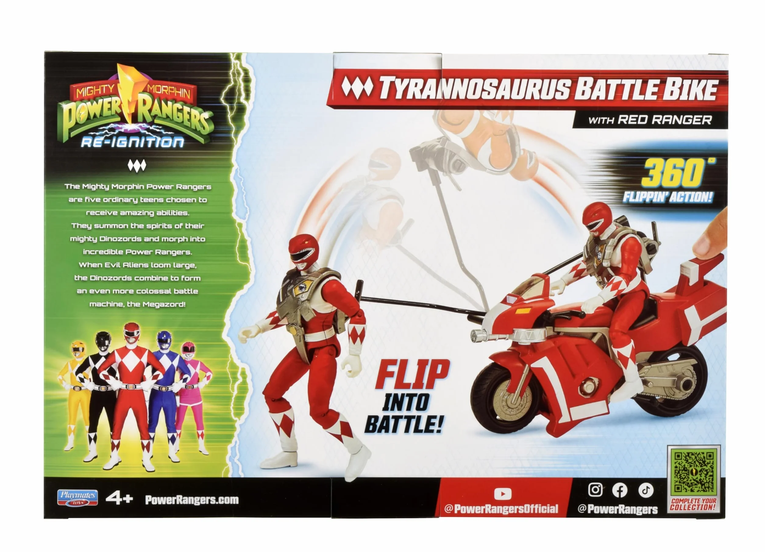 Power Rangers, Pojazd Deluxe z figurką 15 cm, czerwony strażnik - Jason Lee Scott, dla dzieci od 4 lat, PWG04