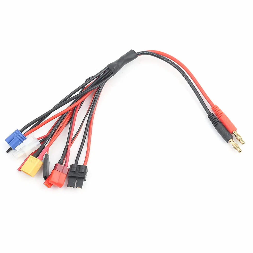 Kabel do Konwersji RC, Wielofunkcyjny Kabel do ładowarki 8 w 1 Bateria Lipo Multi Wtyczka do ładowania Konwertuj linię kablową do ładowarki IMAX B6