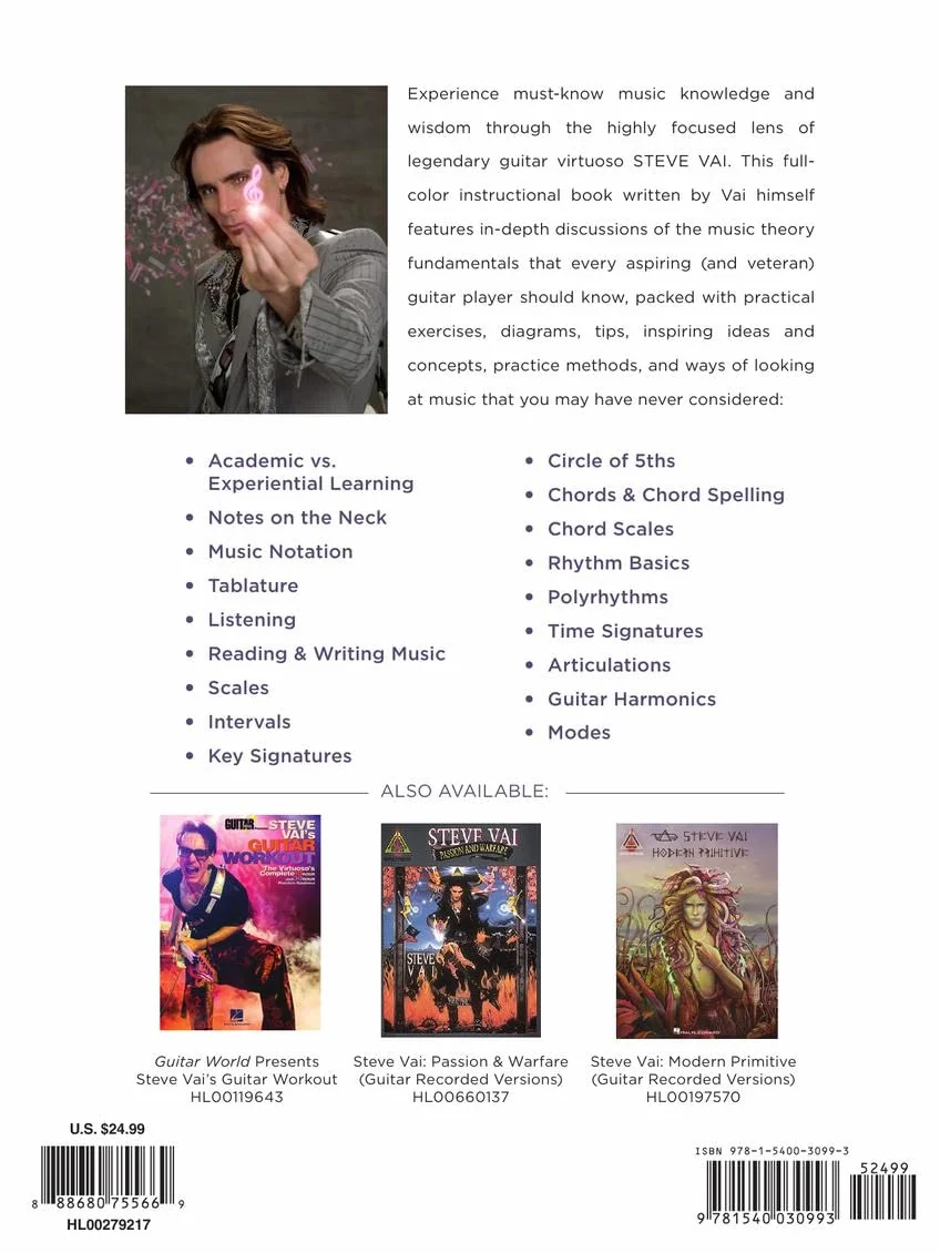 Steve vai : vaideology basic music theory for guitar players