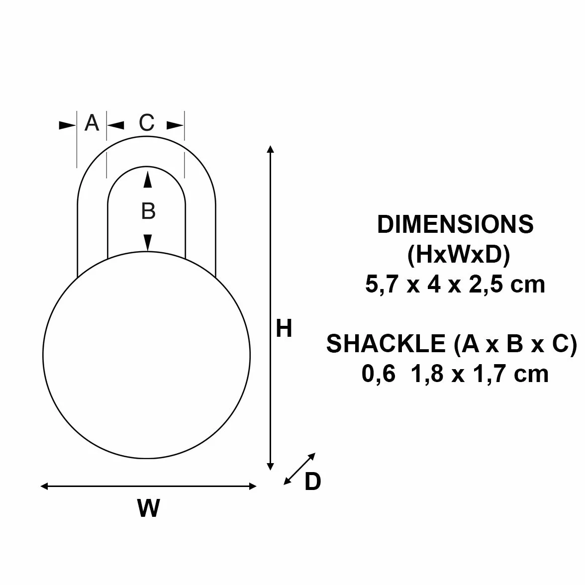 Master Lock 1533EURD Kłódka szyfrowa, losowy kolor, 5,7 x 4 x 2,5 cm
