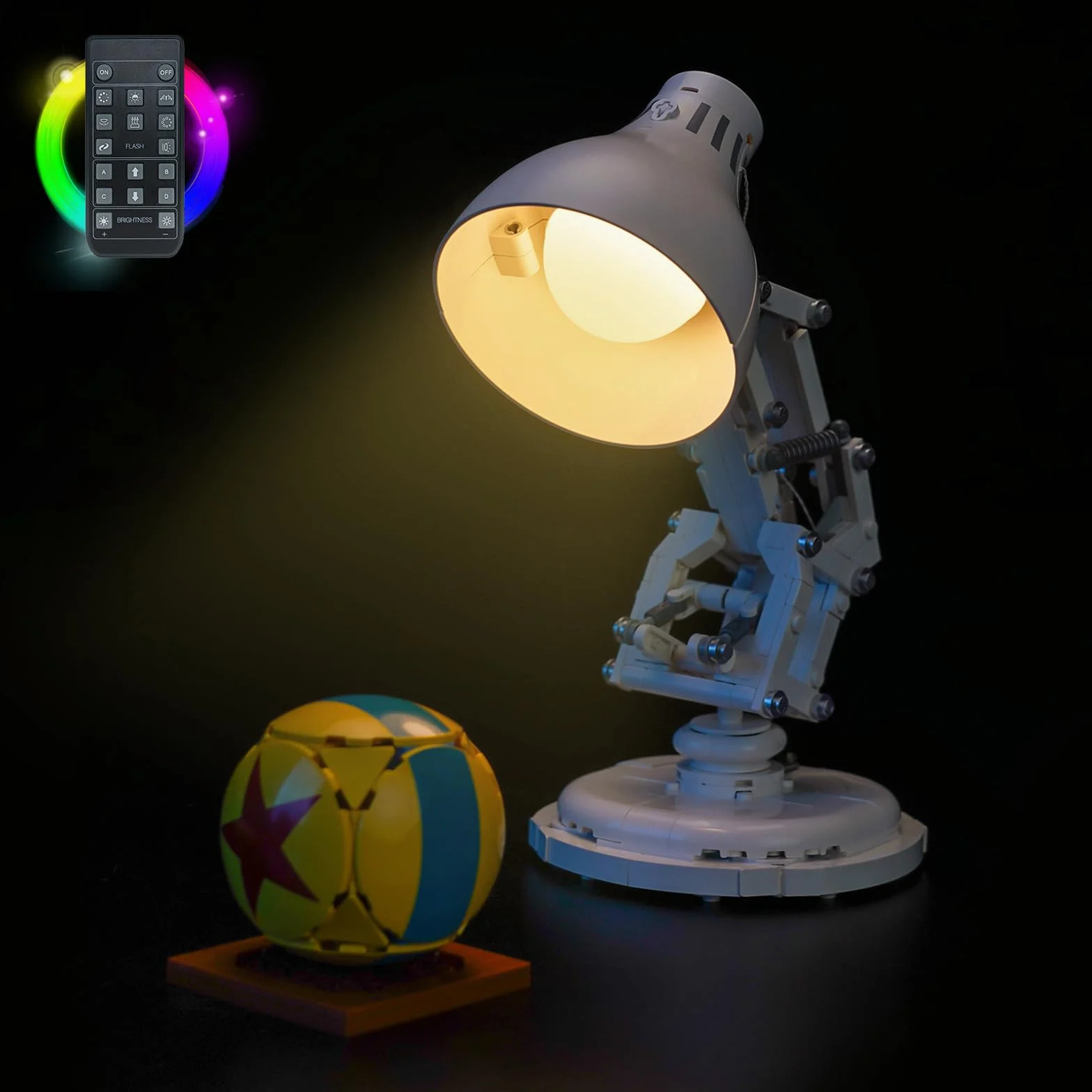 Zestaw oświetlenia LED z pilotem zdalnego sterowania kompatybilny z Lego 21357 Ideas Luxo Jr. (bez modelu) zestaw oświetleniowy kompatybilny z Lego Ideas Luxo Jr.