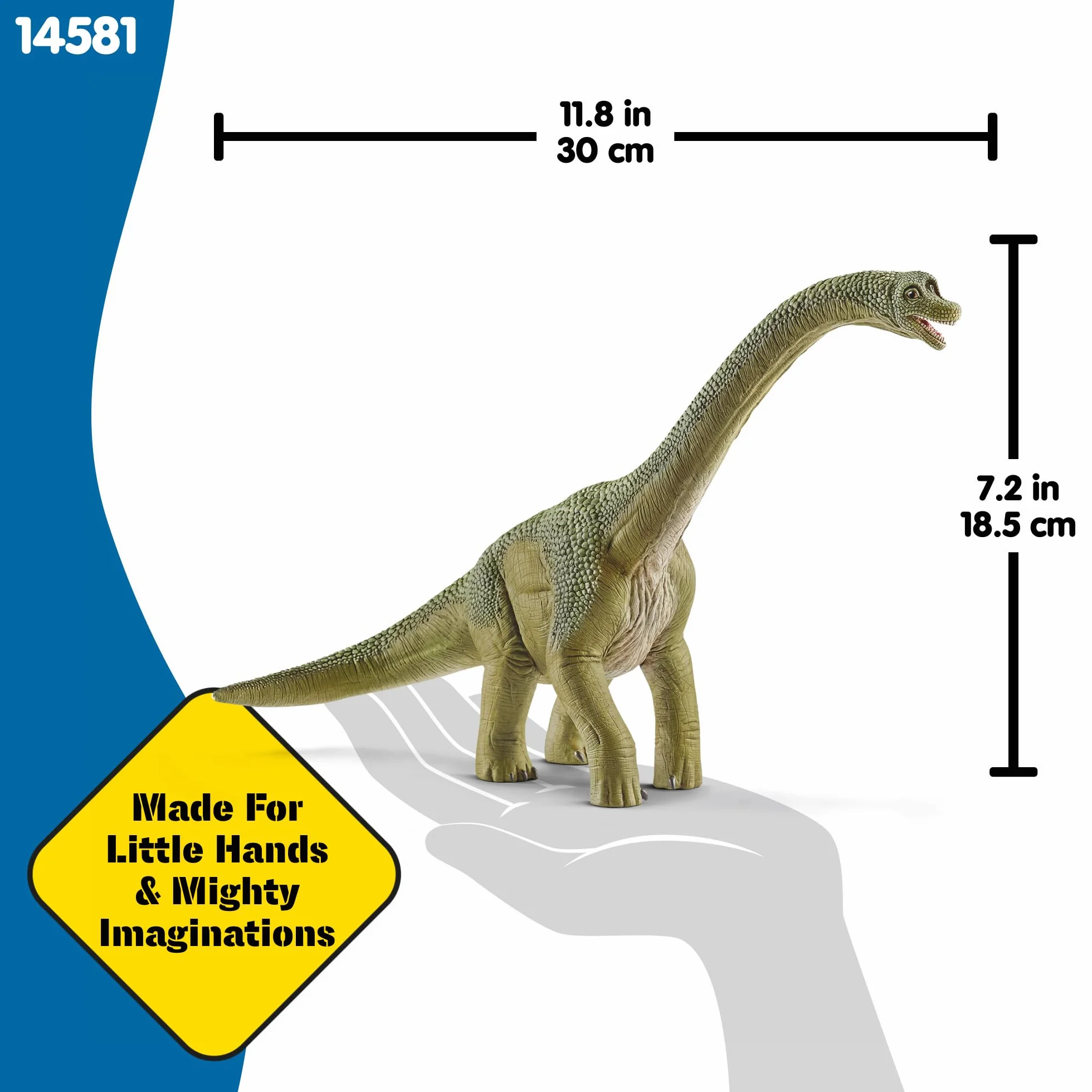 schleich DINOSAURS | Brachiozaur 14581 | Realistyczna figurka schleich Dino | Zabawka dinozaur do kolekcjonowania | Świetny prezent dla dziewczynek i chłopców | Zabawka od 3 lat | 30 x 12 x 19 cm