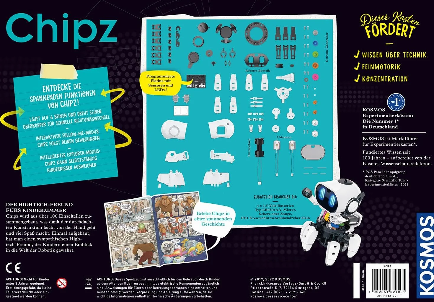 Chipz - Dein intelligenter Roboter: Experimentierkasten