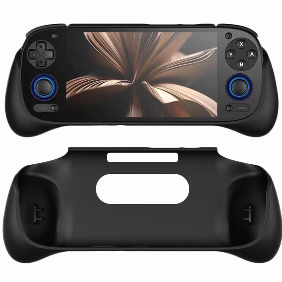 LiLiTok Etui ochronne do Retroid Pocket 5 Grip Case, etui w stylu retroid grip, etui ochronne TPU miękkie Shell, uchwyt RP5, akcesoria do konsoli gier (czarny)