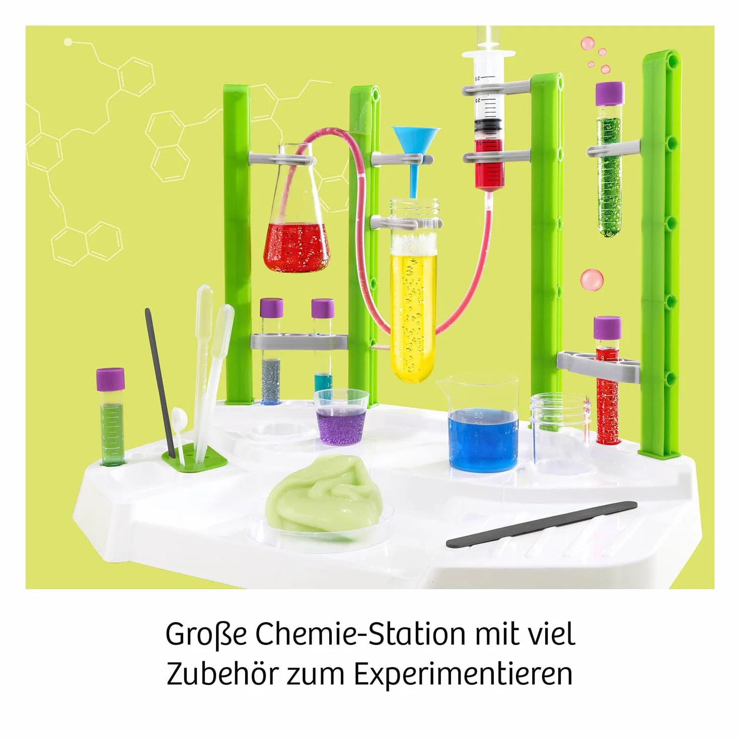 Kosmos 645649 Big Fun Chemistry – szalona stacja chemiczna, zestaw eksperymentów dla dzieci od 8 lat, lśniący śluz, bąbelki płynne, zestaw chemiczny dla dzieci