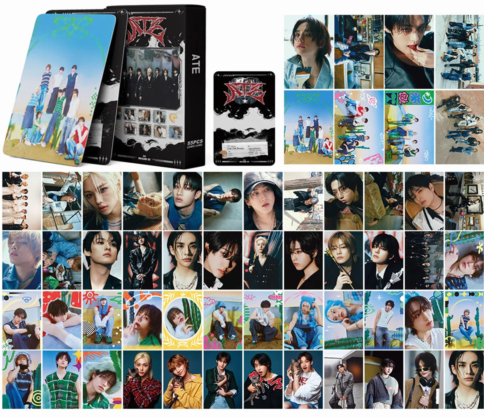 Stray Kids Lomo Karty 54szt., Kpop Stray Kids Photocard, Lomo Karty, Stray Kids ATE Nowe Album Karty Stray Kids Karty Kpop StrayKids Fotokarty