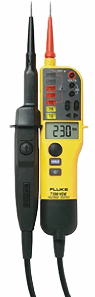 Fluke Tester napięcia i ciągłości z wyświetlaczem LCD, możliwość włączenia obciążenia (wersja VDE)