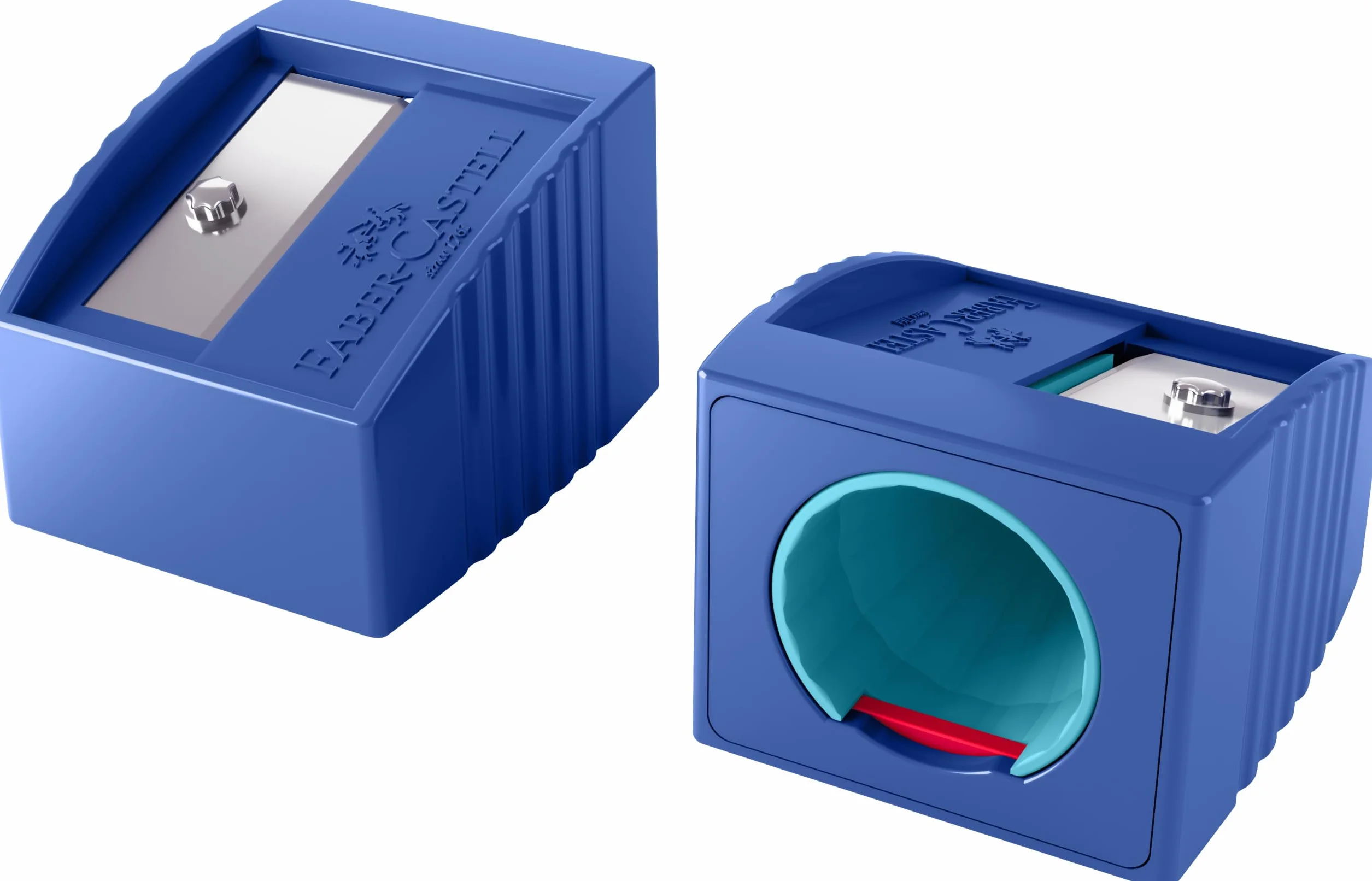 FABER-CASTELL 110645 Grippy zestaw 16 kredek Jumbo dla małych dzieci, łatwe do zmywania kredki dla dzieci, ergonomiczny trójkątny kształt, grube kredki, wkład o grubości 10 mm, temperówka w zestawie