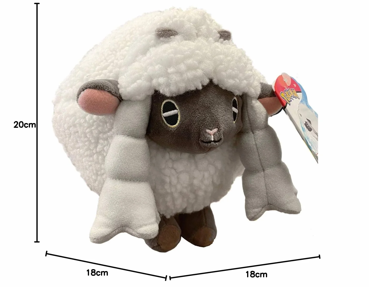 Pokémon WOOLOO PLUSH - 8-calowy pluszowy pokemon - autentyczne detale - zabawki dla dzieci