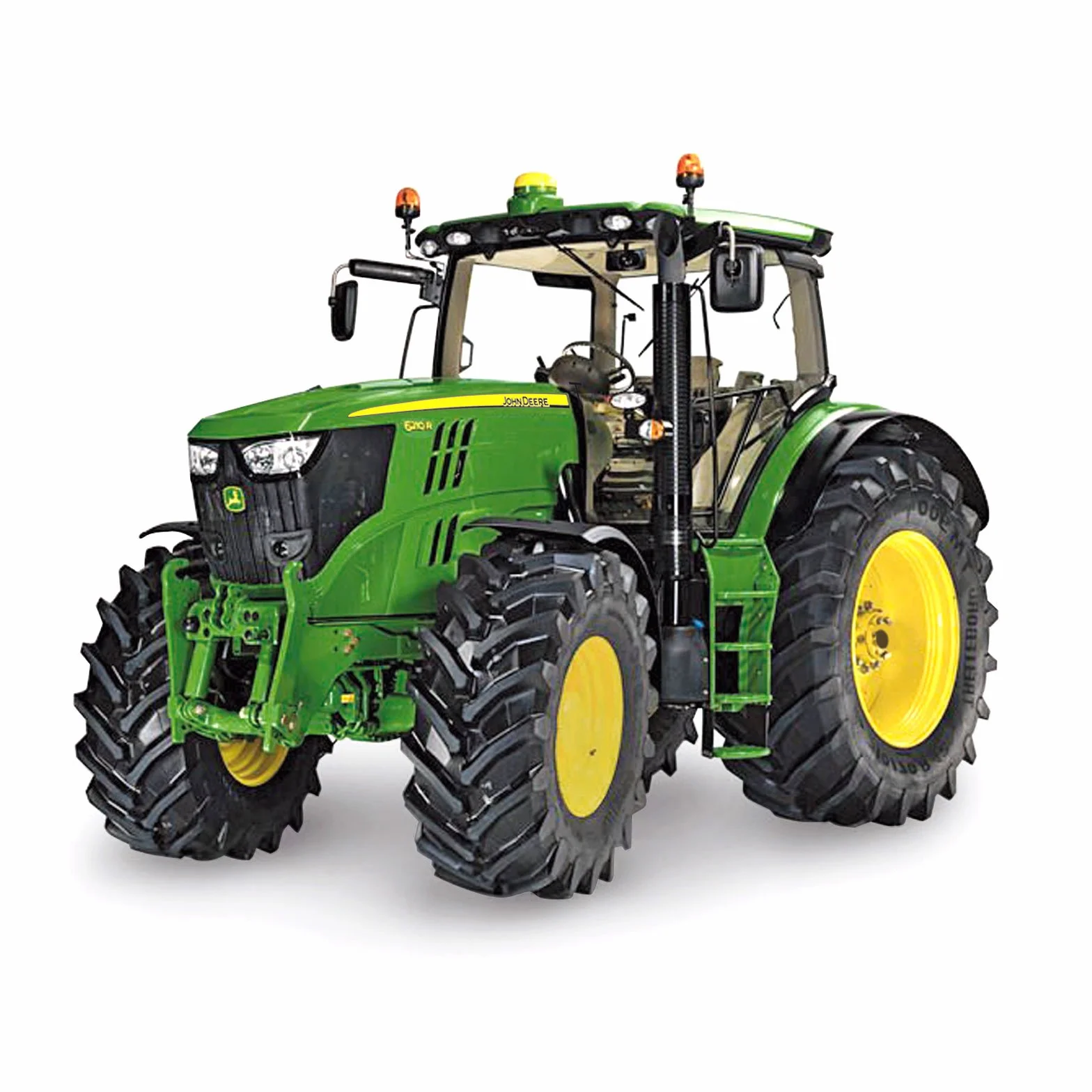 Siku 3282, John Deere 6210R Traktor, 1:32, Metal,Tworzywo sztuczne, Zielony, Z przeszkloną i zdejmowaną kabiną