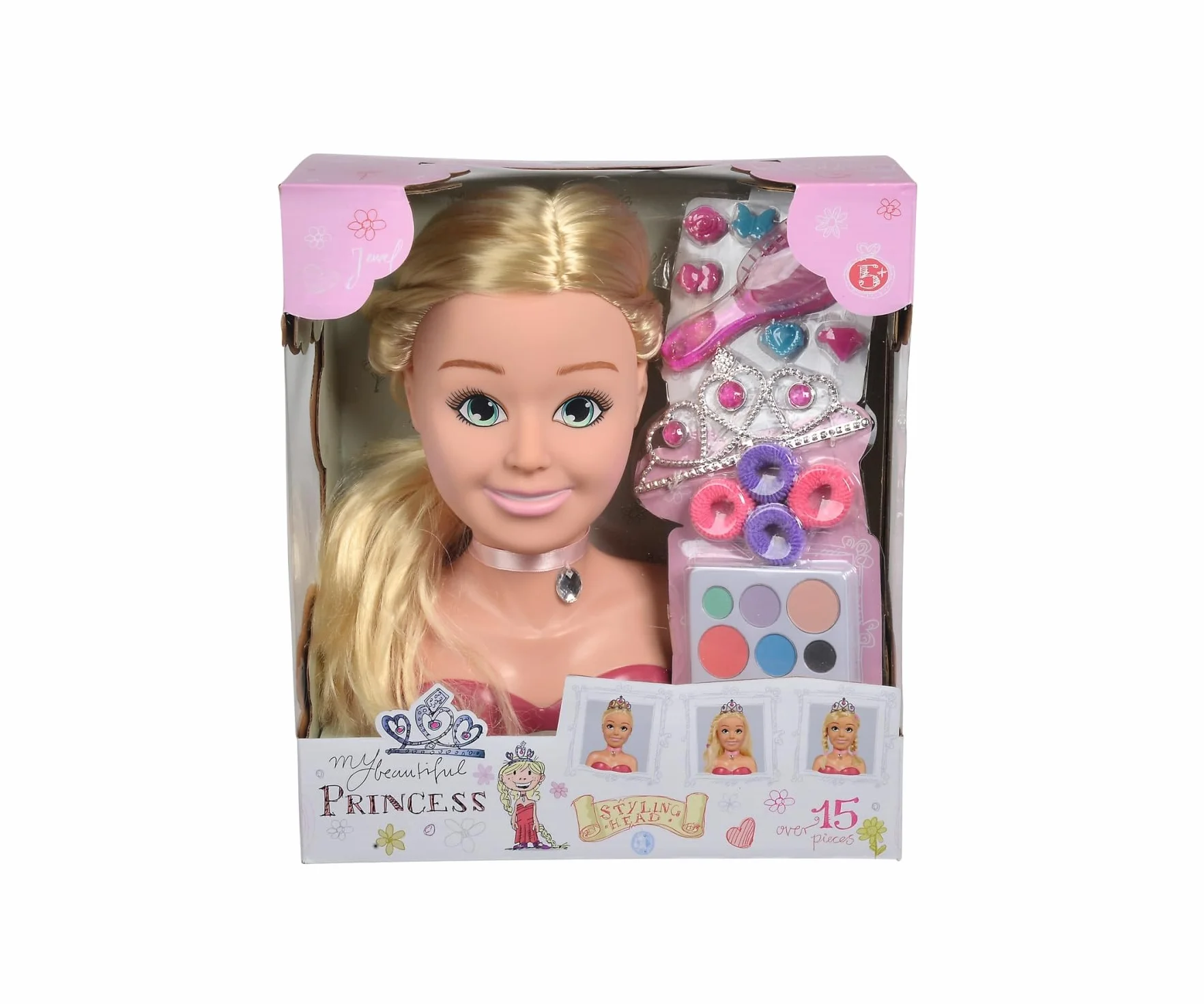 Simba 105560177 Duża głowa do stylizacji z akcesoriami