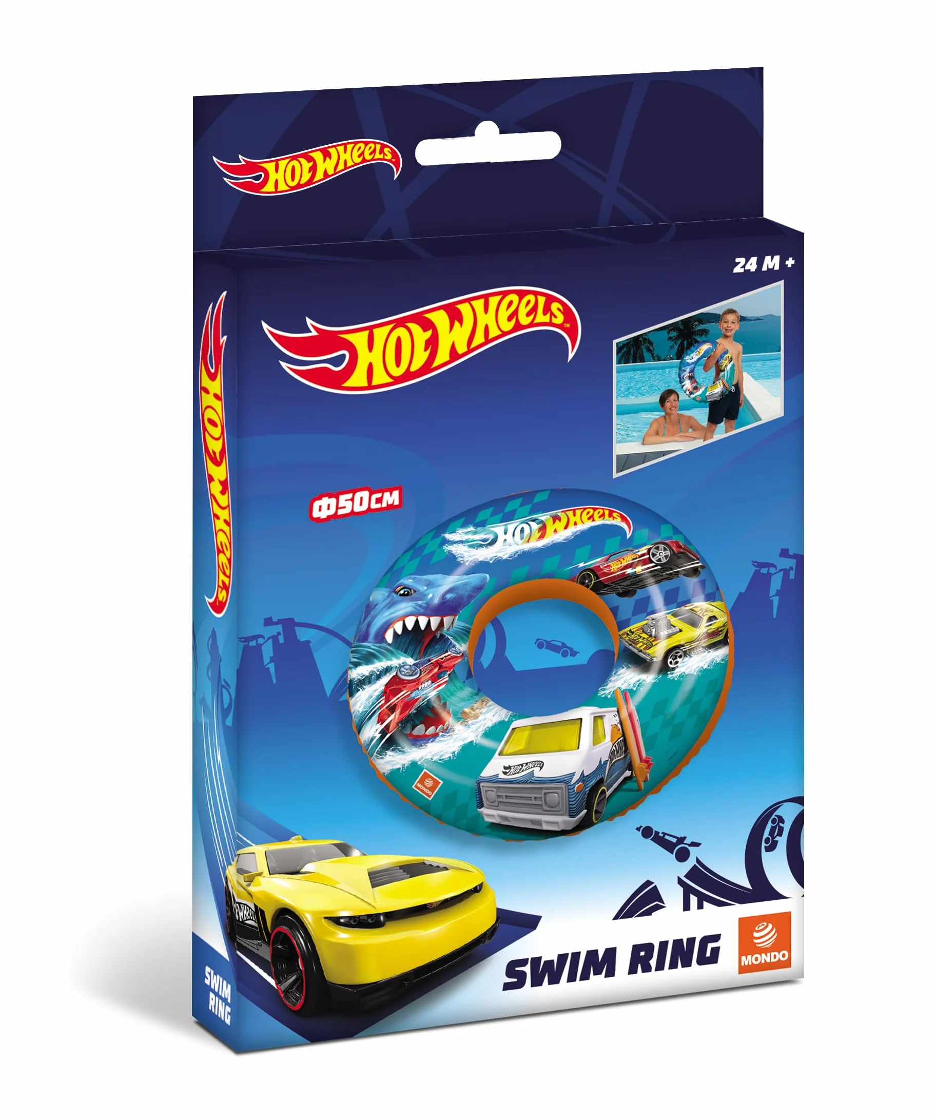 Mondo - Float Hot Wheels (Ø 50 cm), 16876, wielokolorowe, jeden rozmiar
