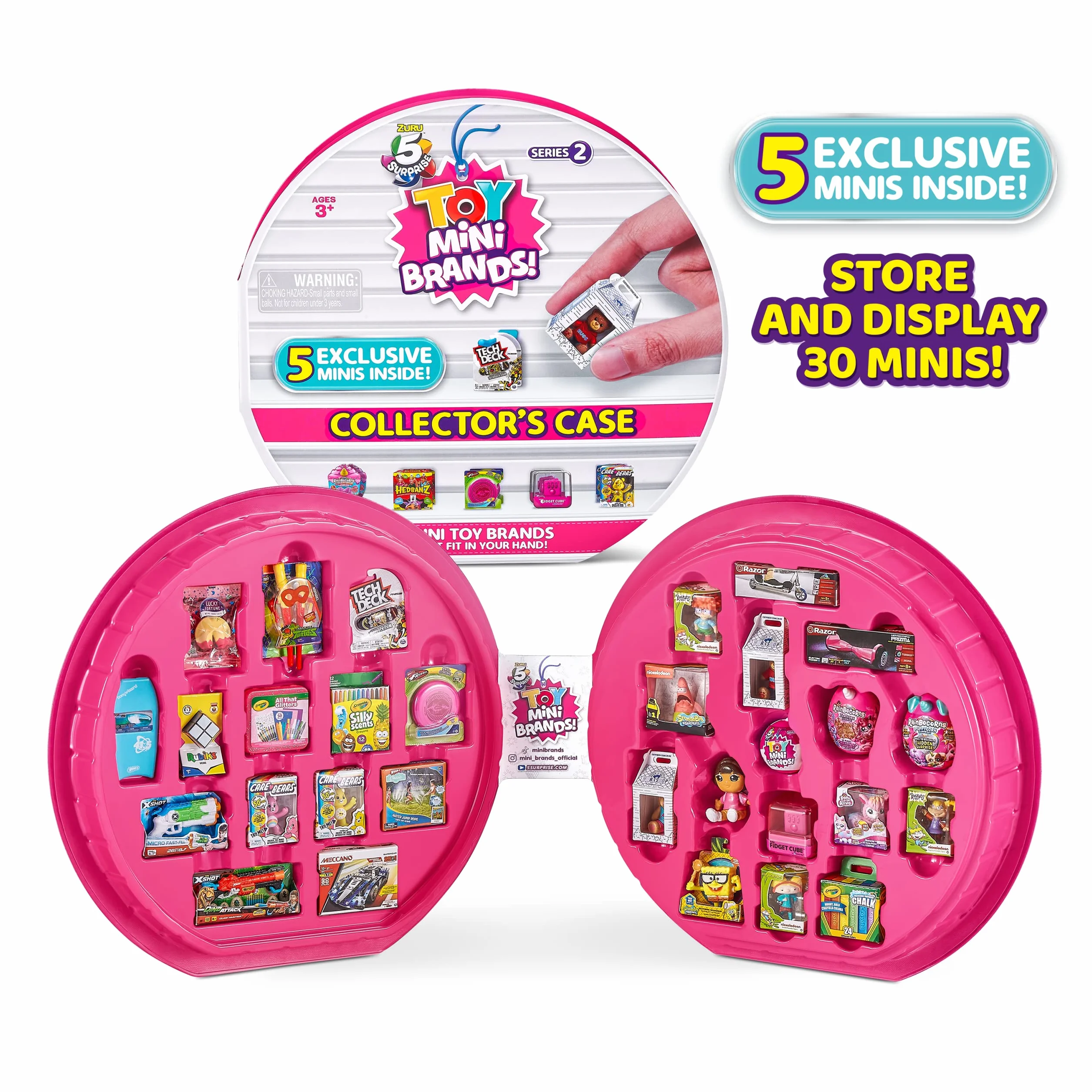 Mini Brands Toy Mini Brands Series 2 etui kolekcjonerskie z 5 Minis Combo Pack (etui kolekcjonerskie + 3 kapsułki)