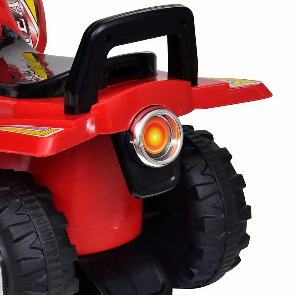 Czerwony quad jeździk dla dzieci ze światłem i dźwiękiem