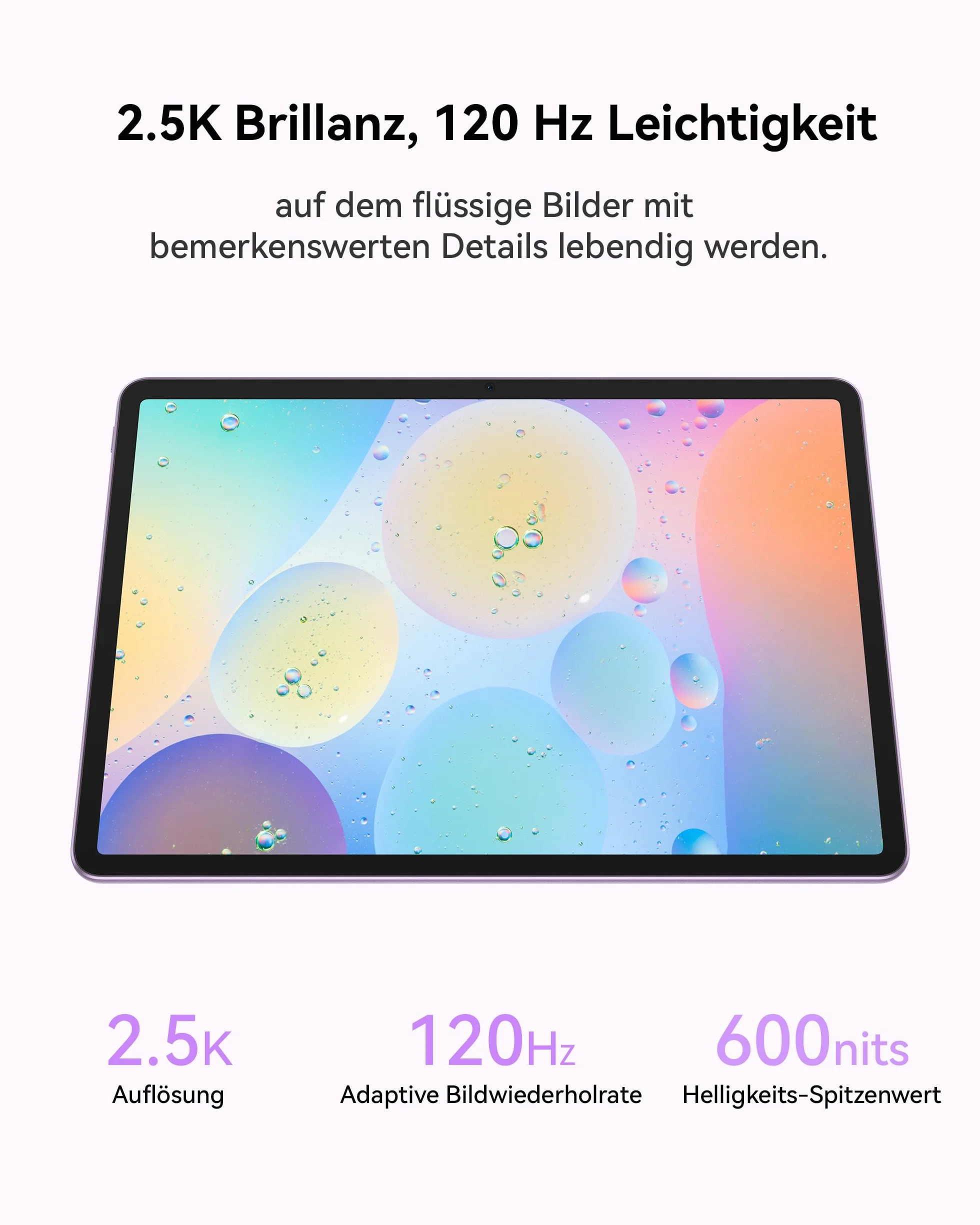 HUAWEI MatePad tablet 11,5" 2025, 2,5 K 120 Hz, 8 + 128 GB, akumulator 10,100 mAh, do 14 godzin odtwarzania wideo, 40 W Supercharge, Wi-Fi 6, cztery głośniki, gry, szary