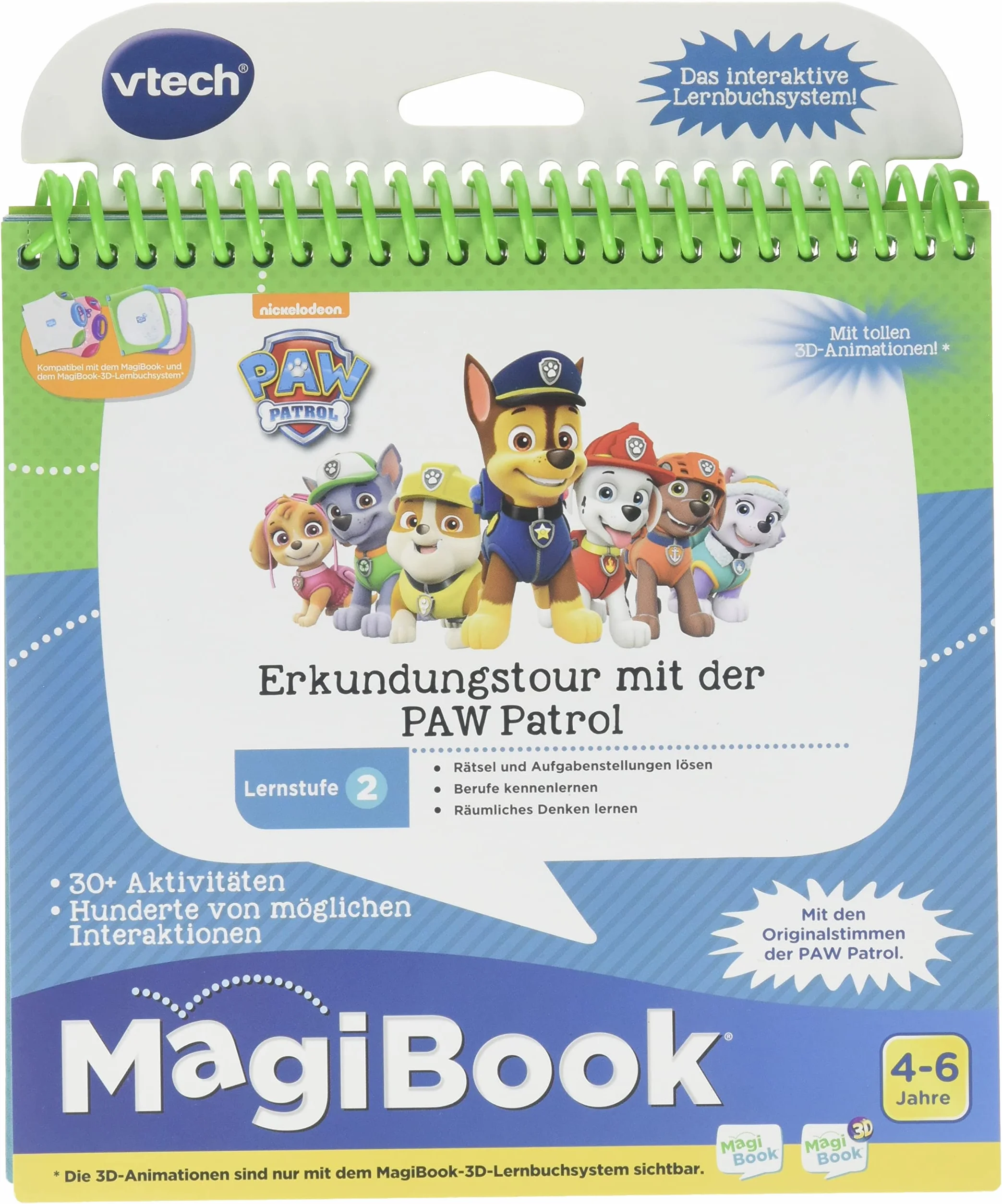 VTech MagiBook książka do nauki poziom 2 PAW Patrol wycieczka wyjazdowa wielokolorowa