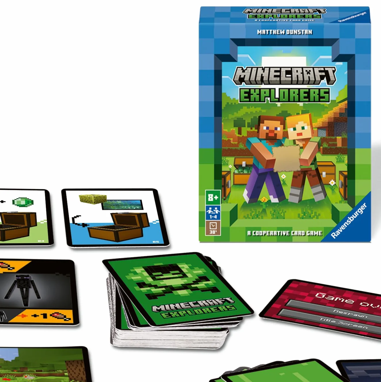 Ravensburger Minecraft Explorers Kooperatives Kartenspiel 1-4 Personen ab 8 Jahren
