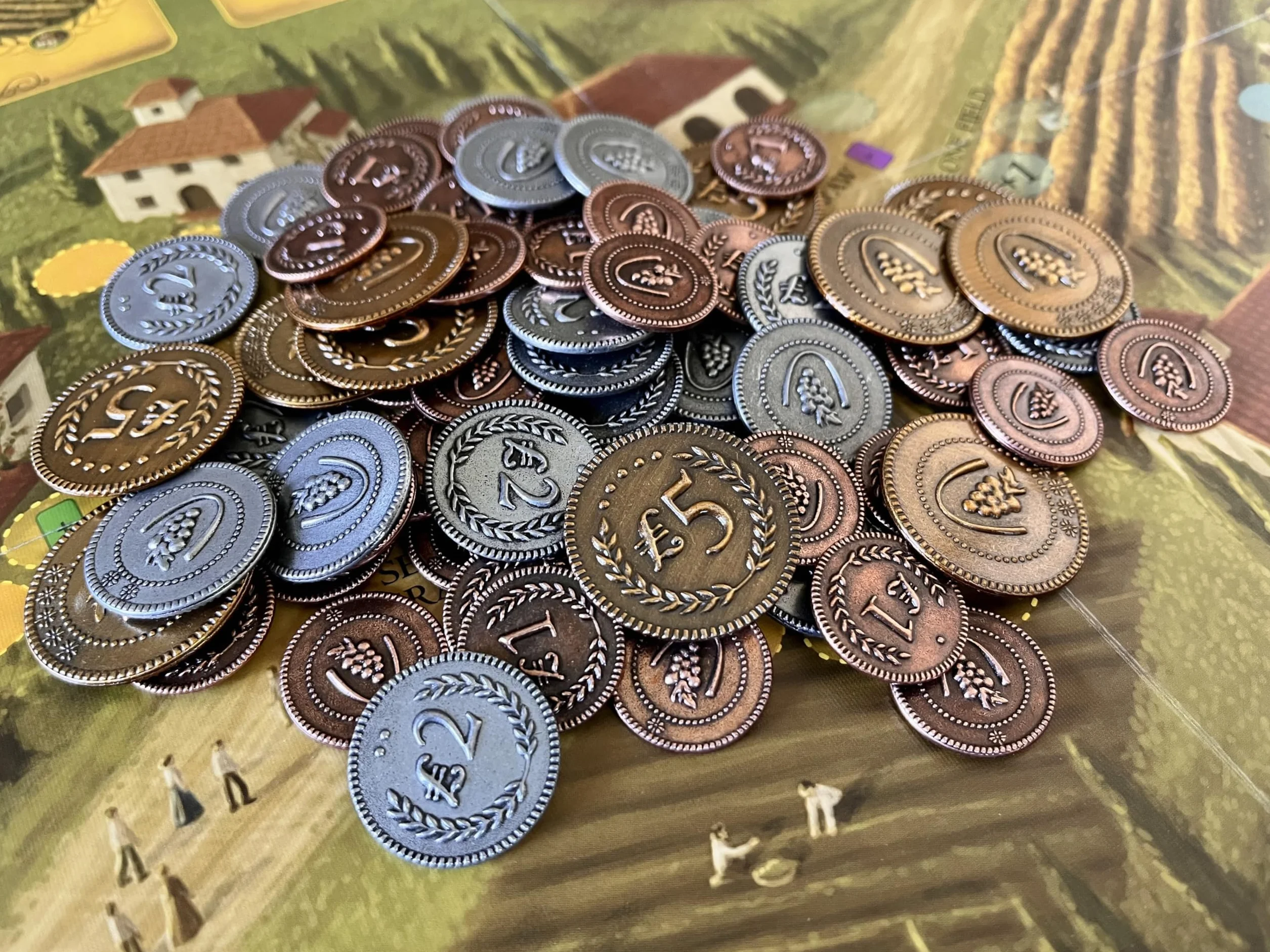Stonemaier Games Viticulture Metal Lira Coins