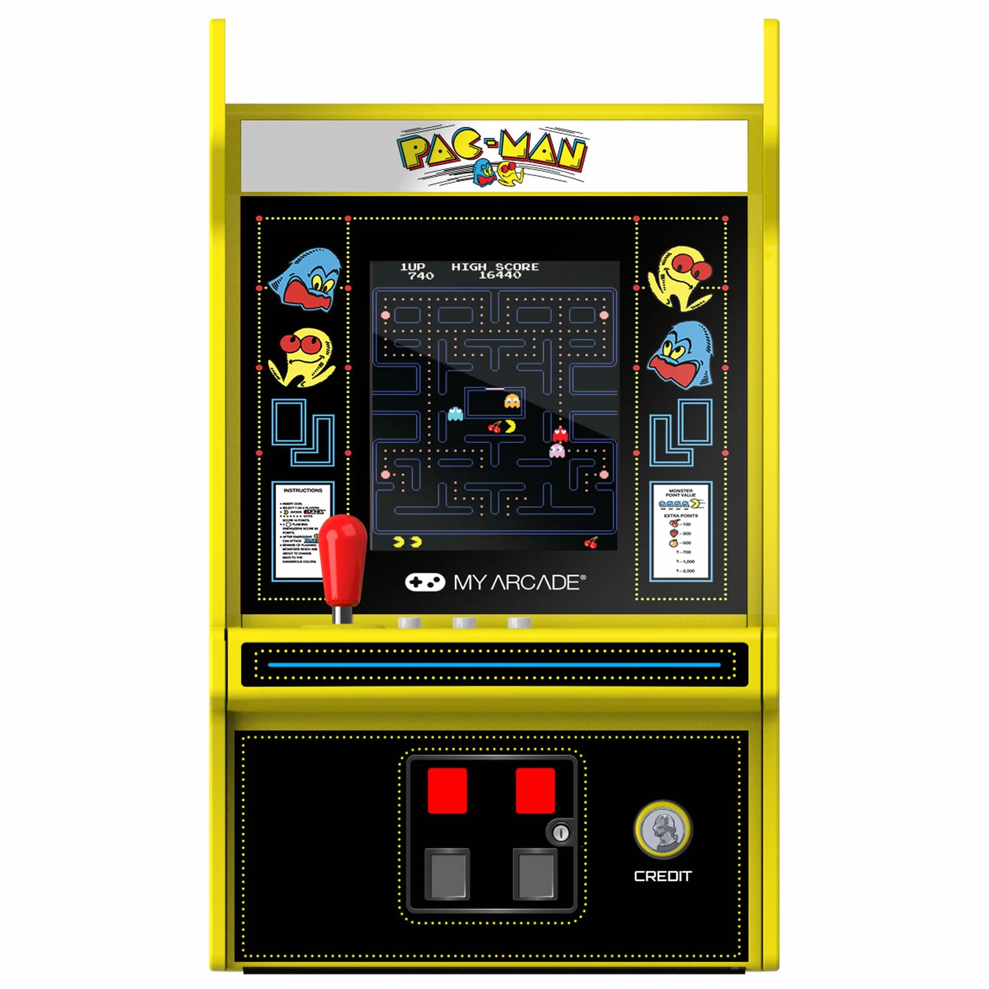 My Arcade DGUNL-4194 PAC-MAN Micro Player Pro Portable Retro Arcade