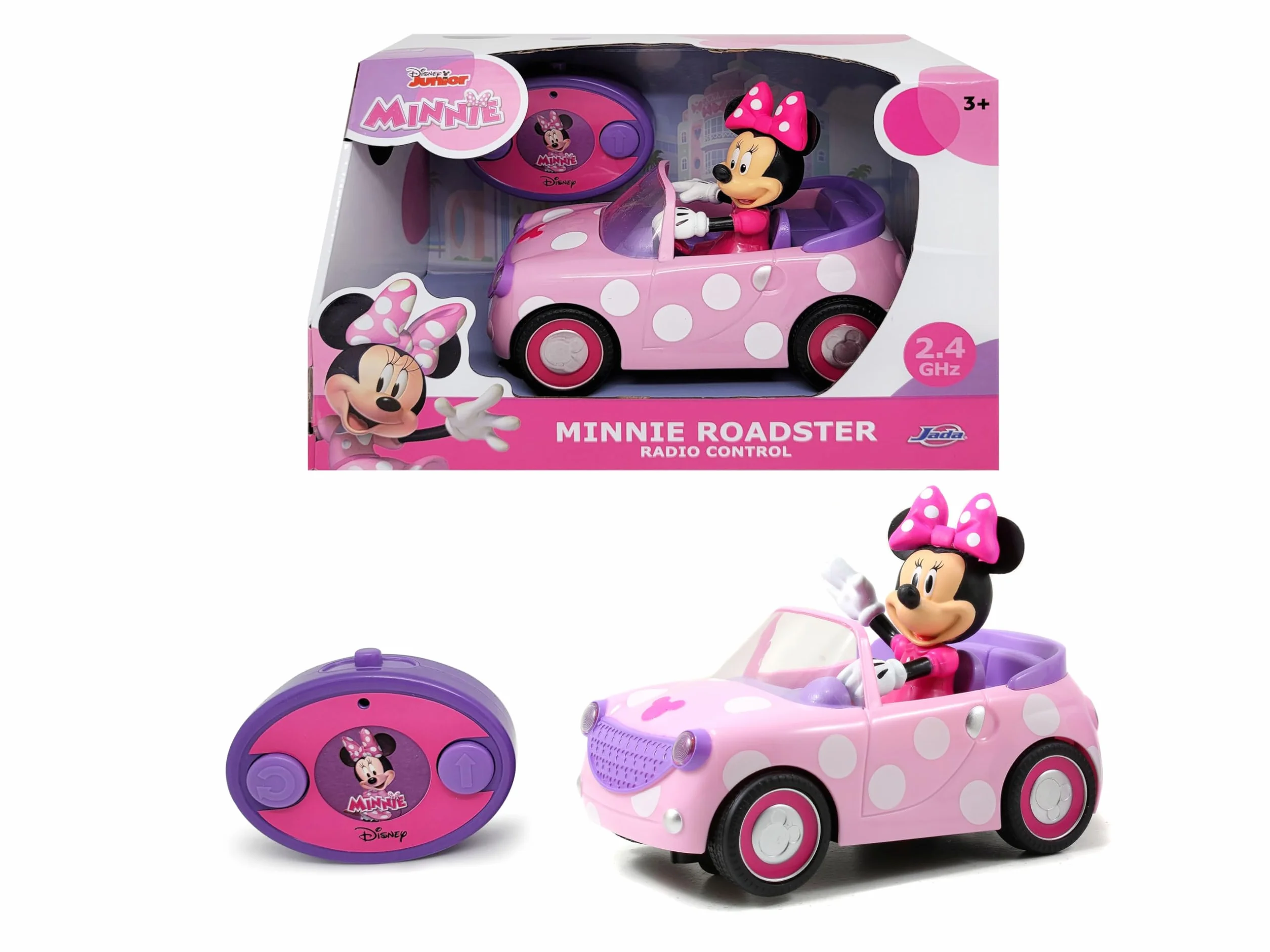 Jada - Disney Funko Minnie Roadster - do przodu i do tyłu - figurka w zestawie - 3-letnia licencja
