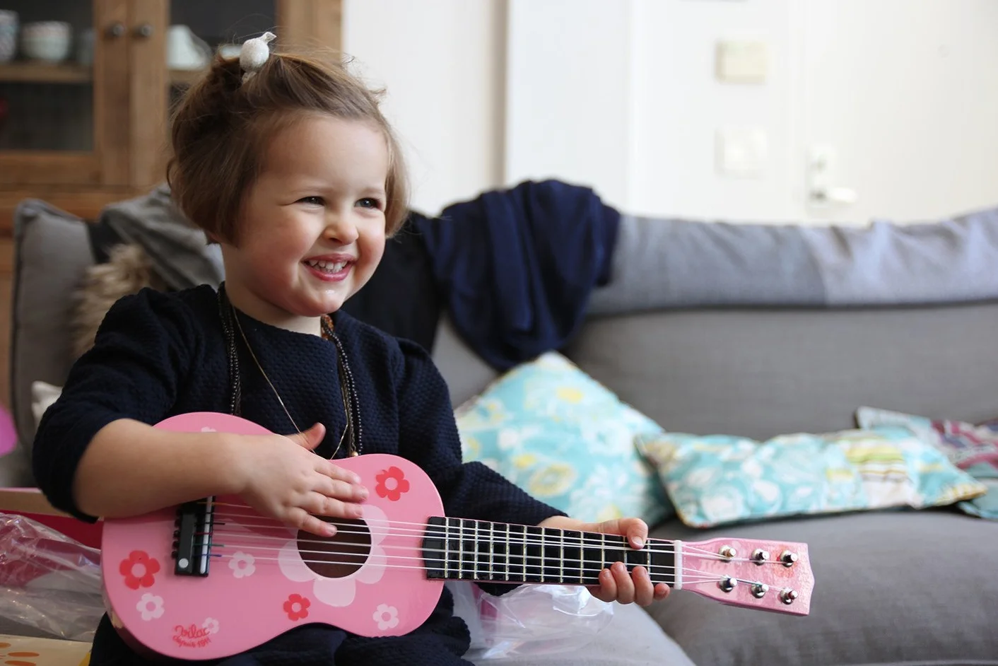 Vilac Różowa gitara