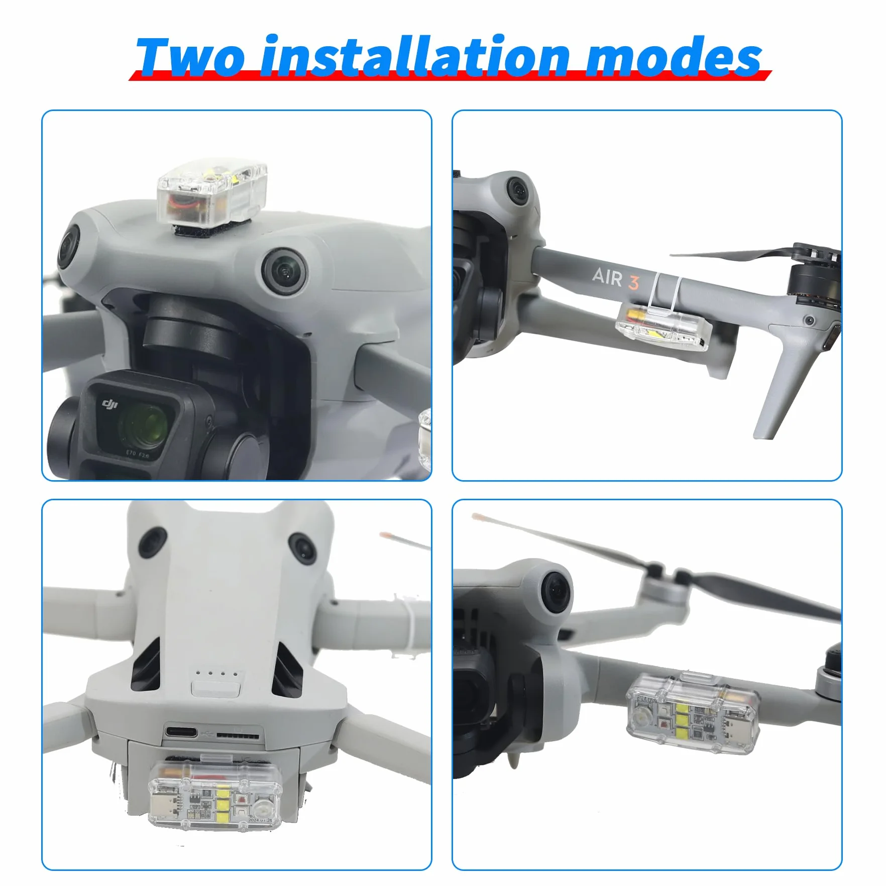 Światła stroboskopowe DJI Flip Neo Mini 3/4 Pro Mini 4K/SE Air 3S Mavic 3 Spark FPV Avata 2 EVO