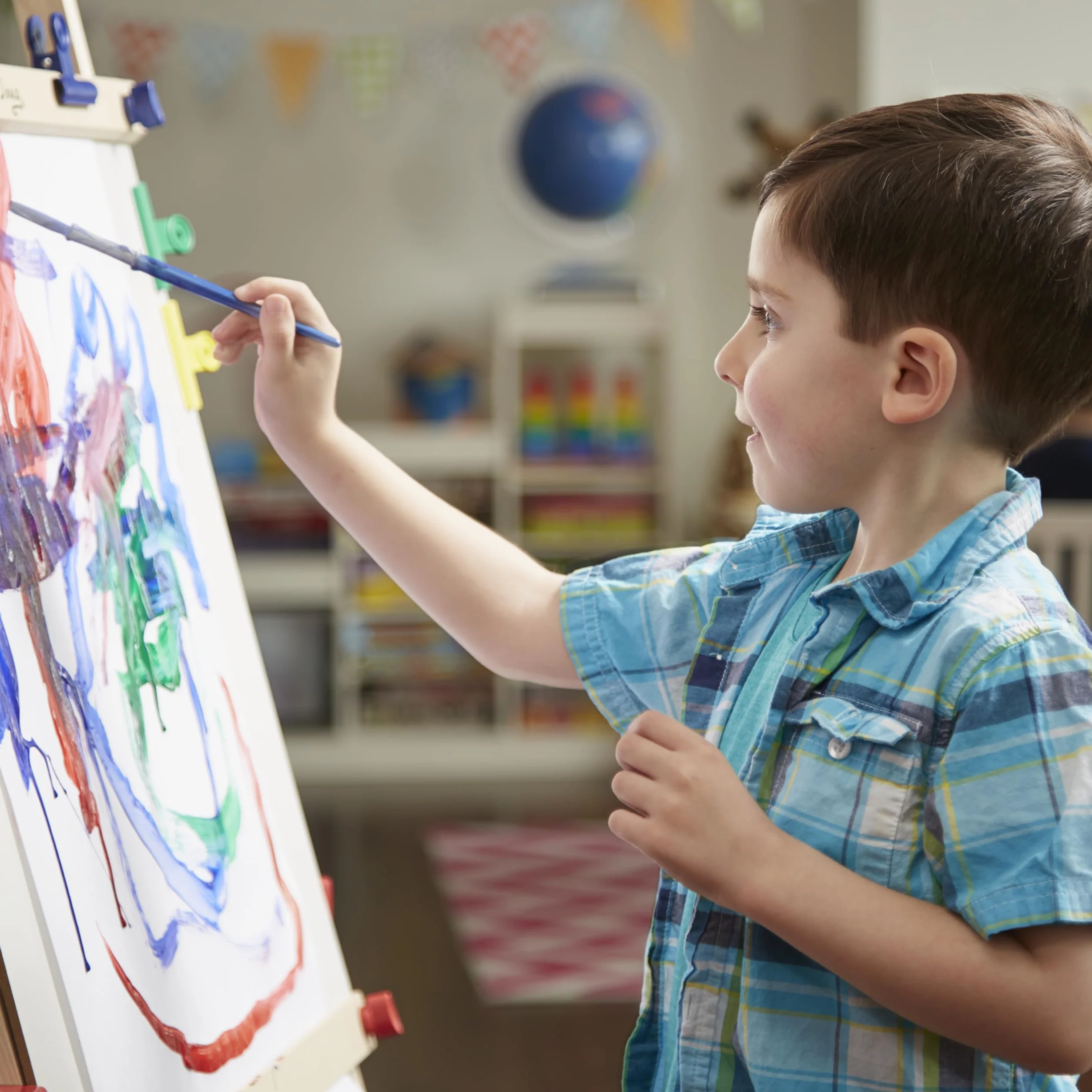 Melissa & Doug Zestaw akcesoriów sztalugowych | Sztuka i rzemiosło | Materiały plastyczne | 3+ | Prezent dla chłopca lub dziewczynki, wielokolorowy