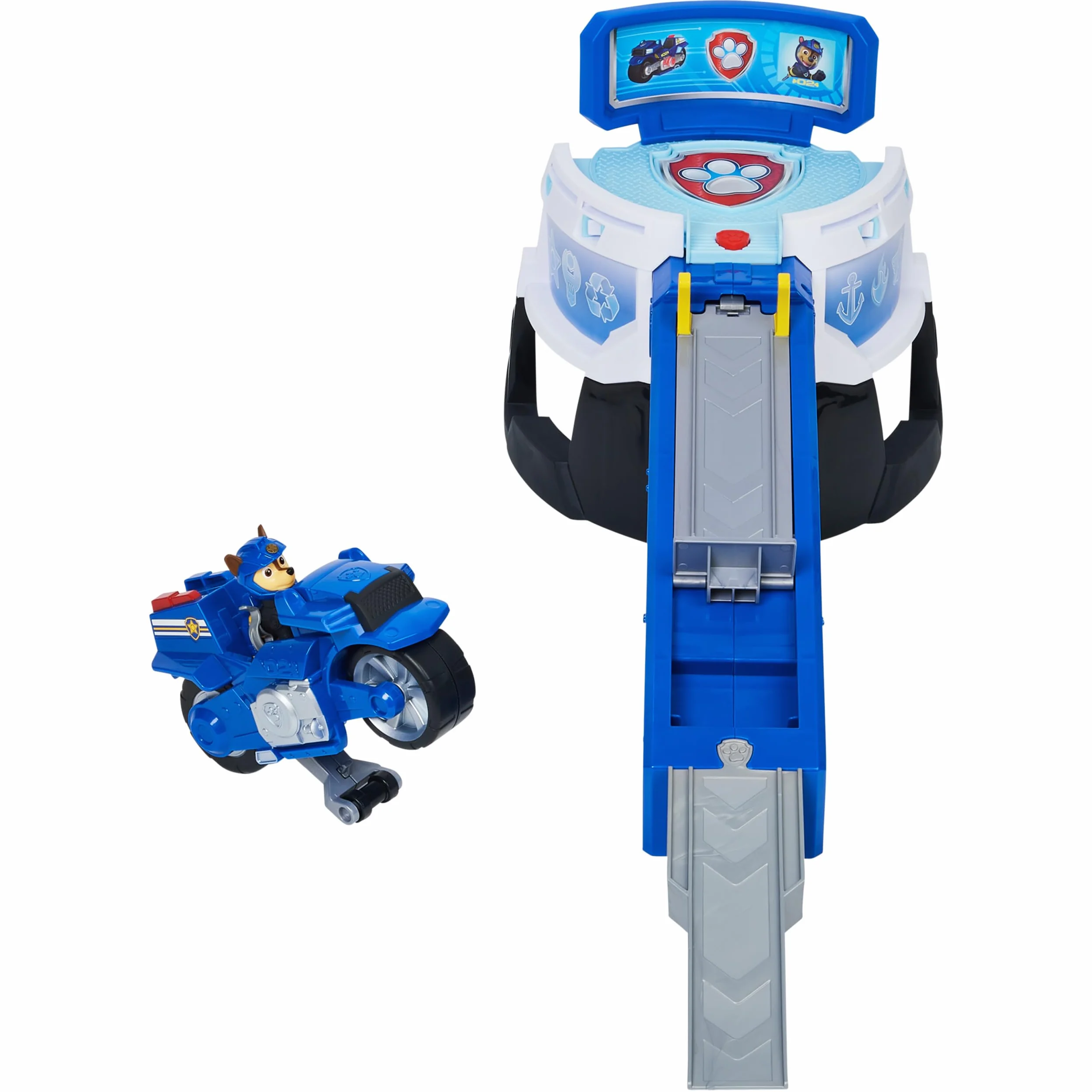 Paw Patrol Moto Pups Zestaw Motocyklowy z Figurką Chase, Wielokolorowy, Od 3 Roku Życia, 6060233