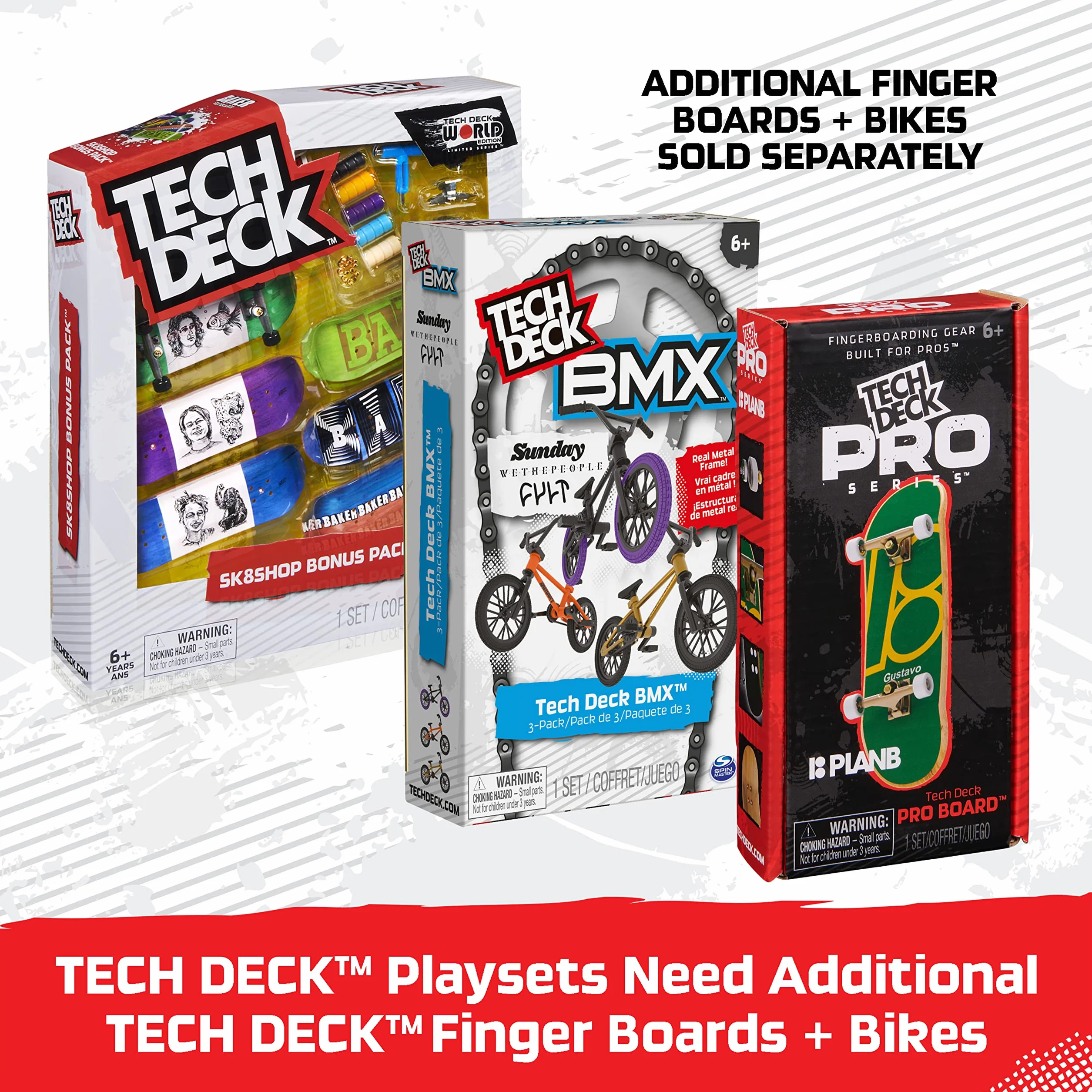 Tech Deck X-Connect zestaw startowy – Power Flippin' zestaw ramp z autentyczną tablicą na palce i akcesoriami